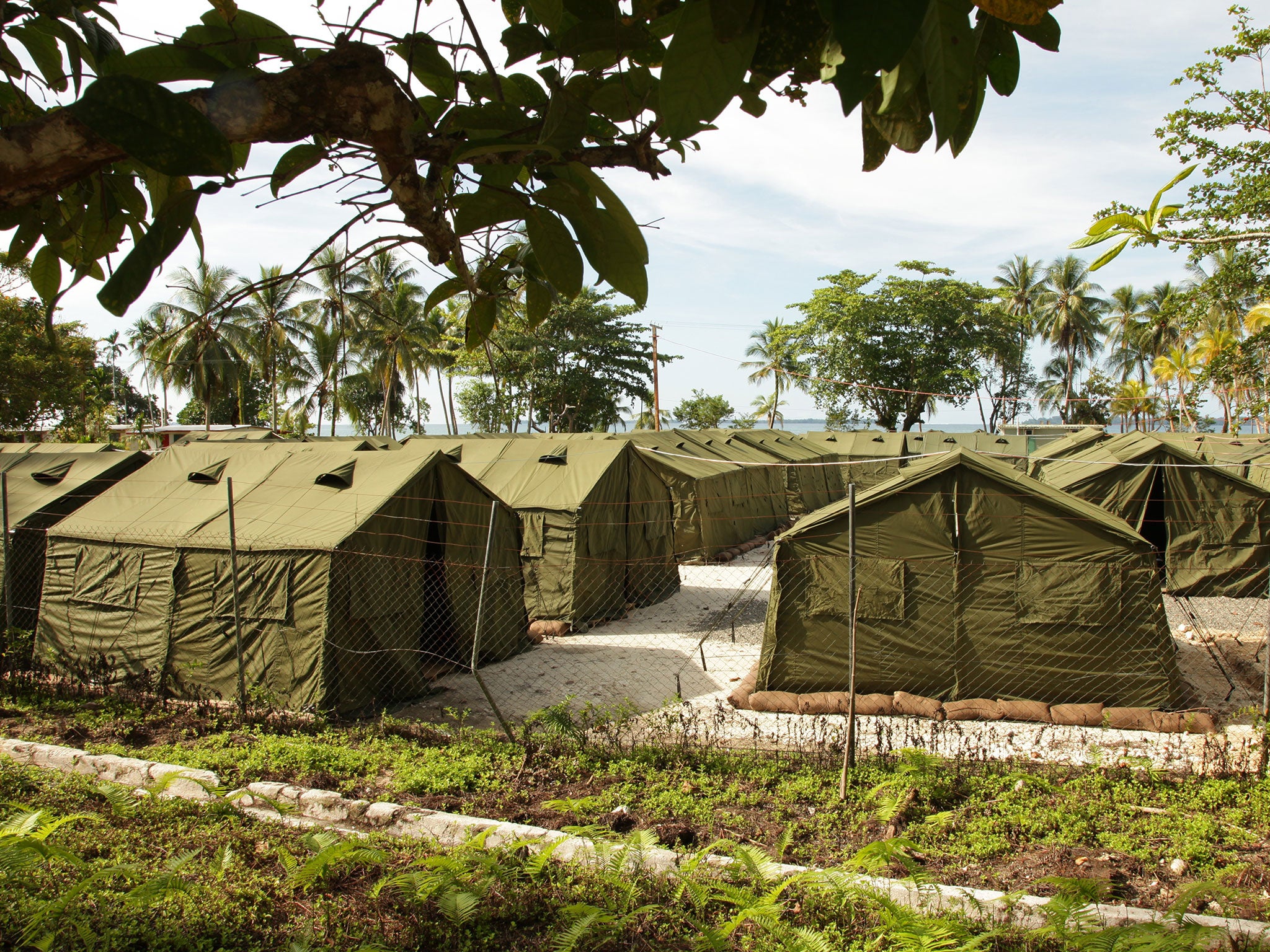 Facilities at the Manus Island Regional Processing Facility (Getty)