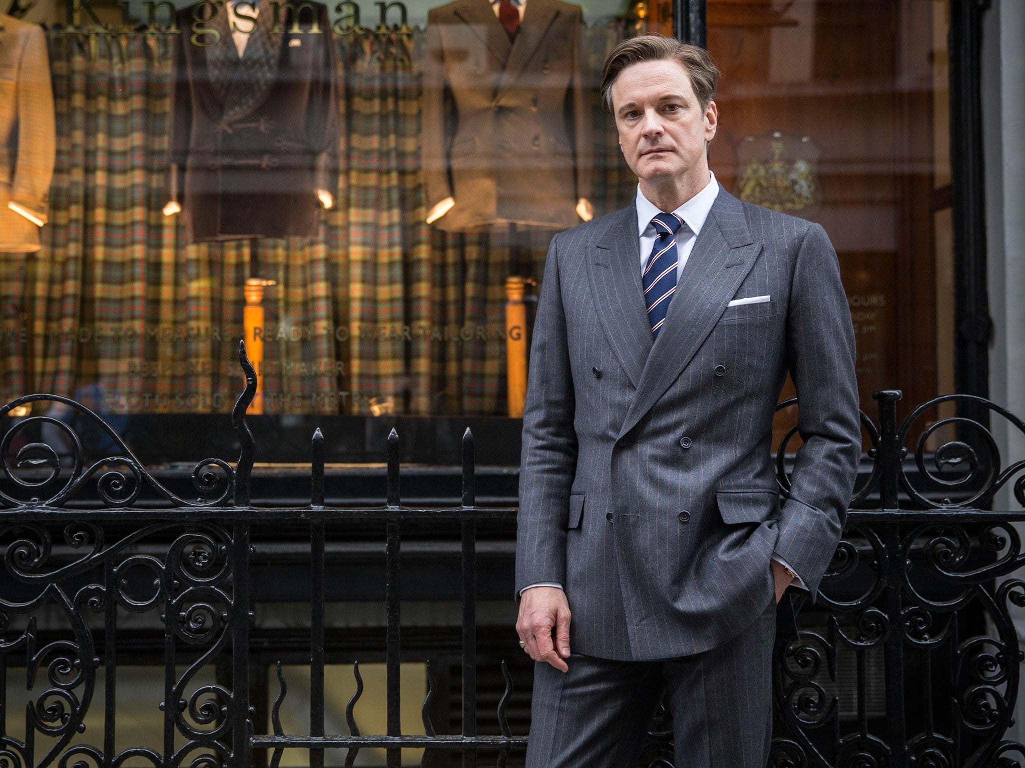 Colin Firth as super spy Harry Hart in Kingsman: The Secret Service