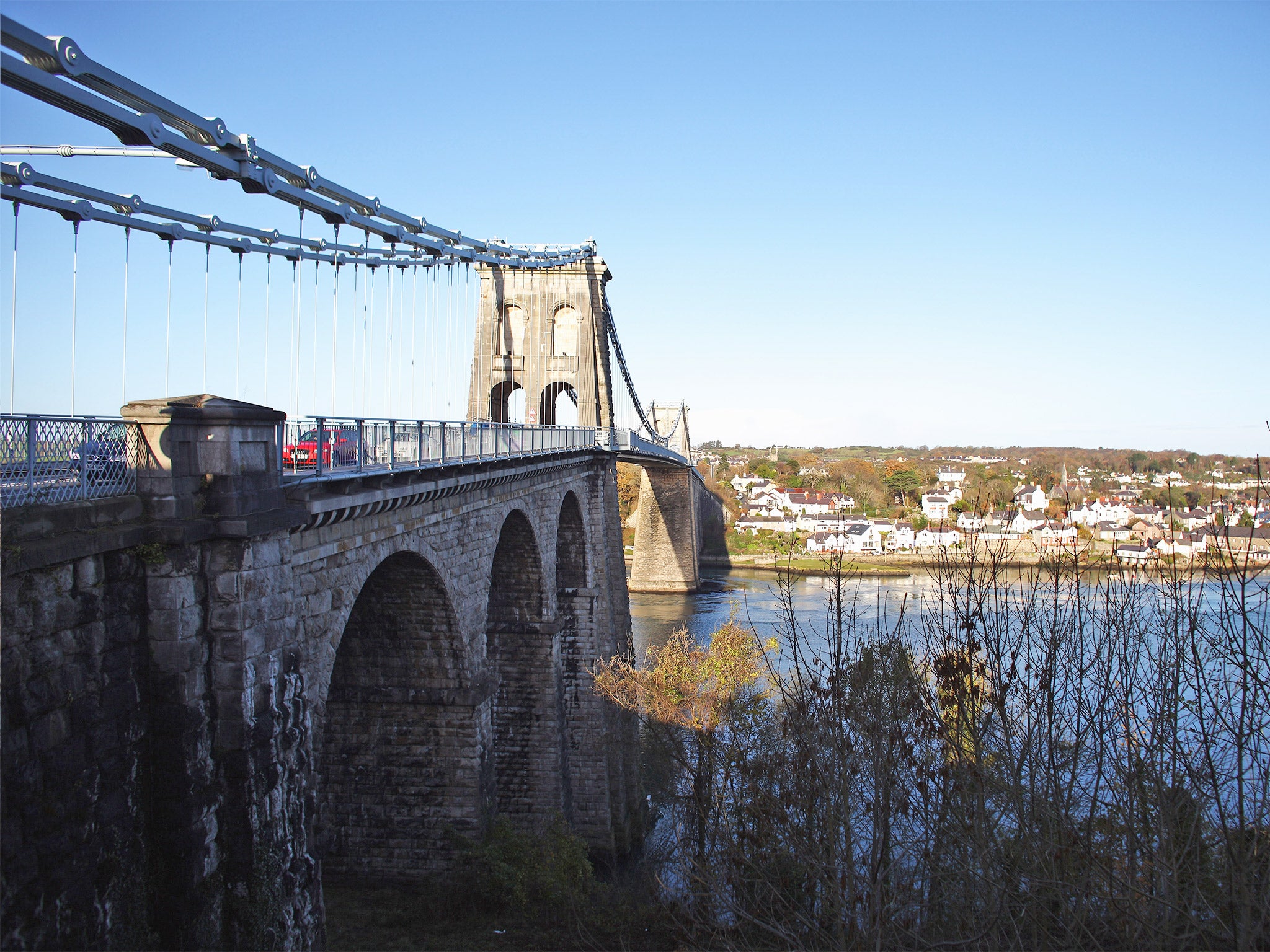 Menai Bridge, in Anglesey, where a businessman dropped his claim last year to minerals extracted from beneath residents’ homes