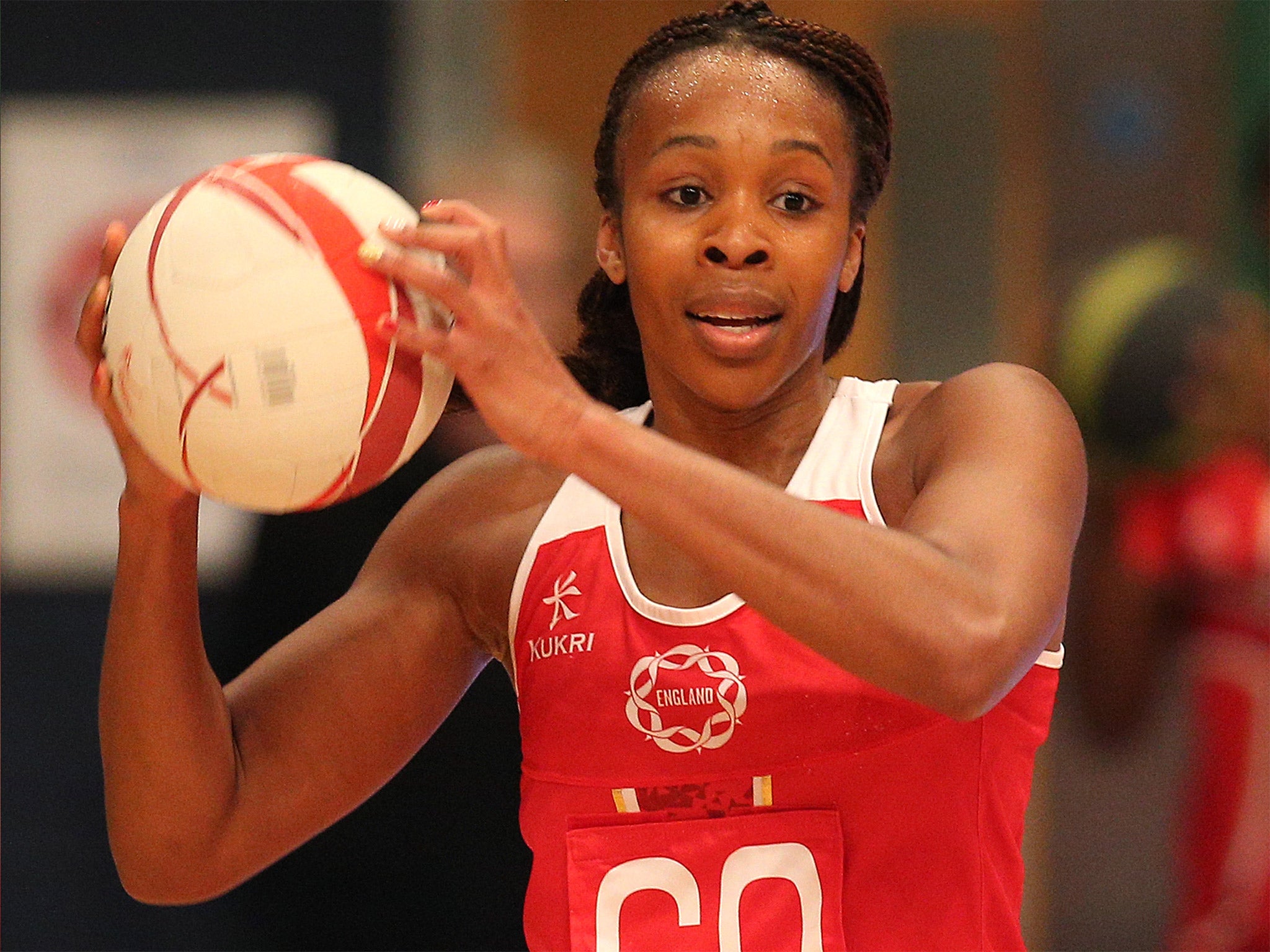 England netball captain Pamela Cookey says there are times of the month when athletes were more susceptible to injury (Getty)