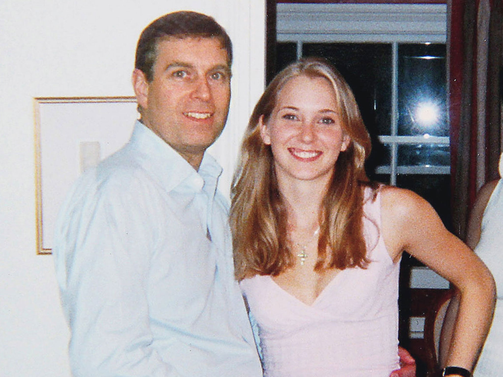 The Duke of York with his accuser, Virginia Roberts Giuffre, when she was about 17 years old