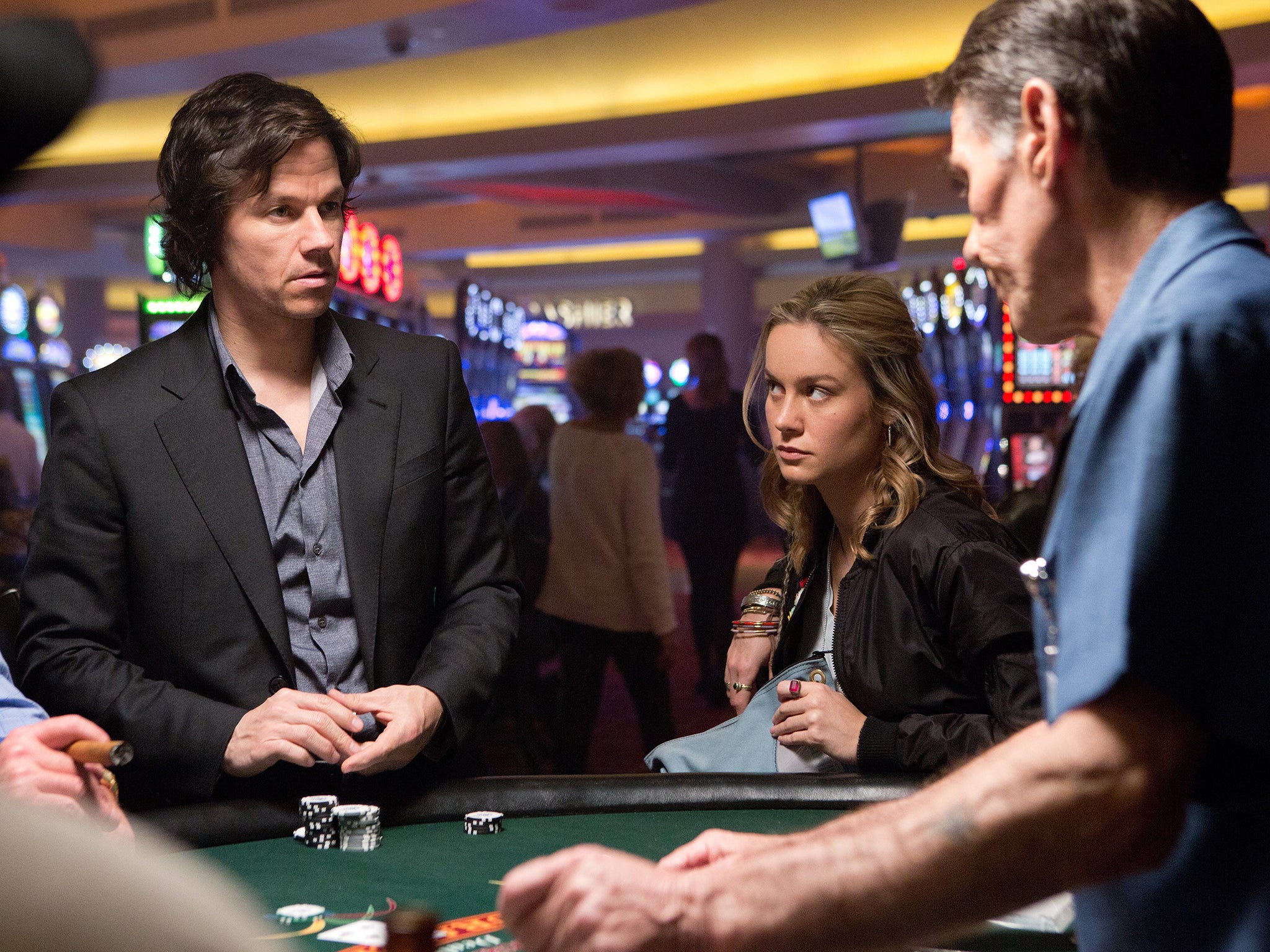 Mark Wahlberg and Brie Larson in ‘The Gambler’