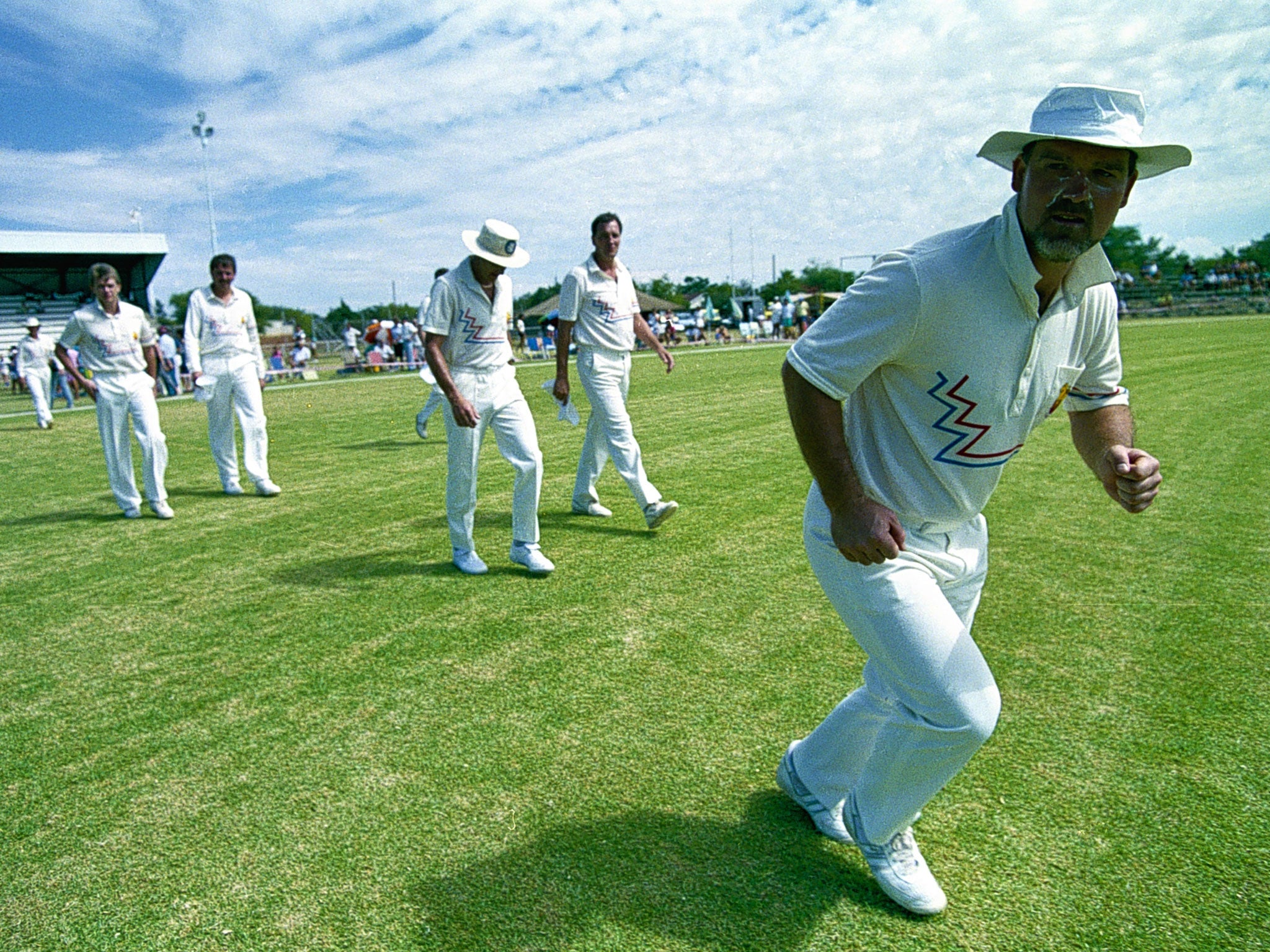 Mike Gatting (left) on the final 'rebel' tour of South Africa in 1990