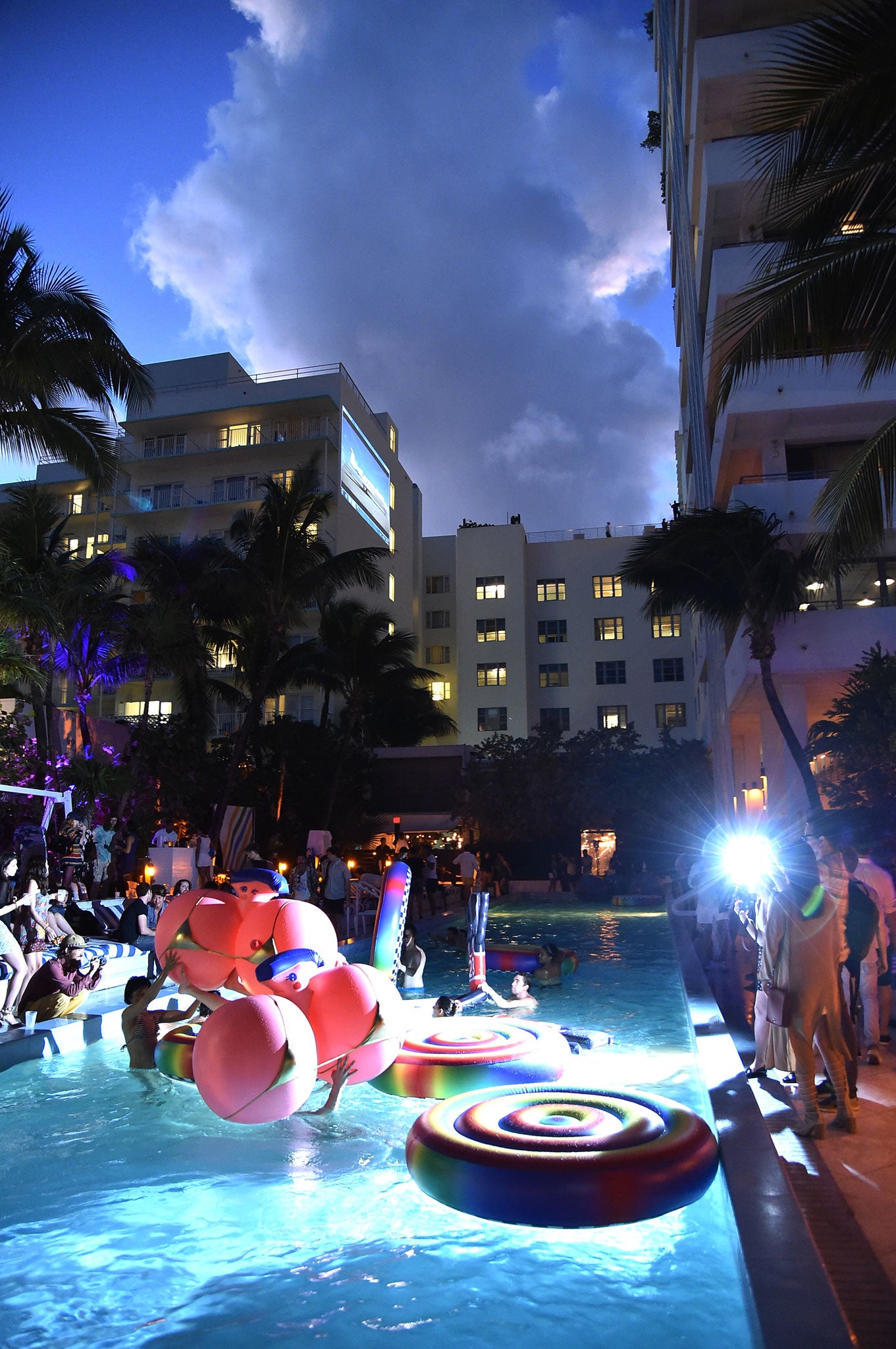 A pool party at Soho Beach House during Art Basel (Getty)