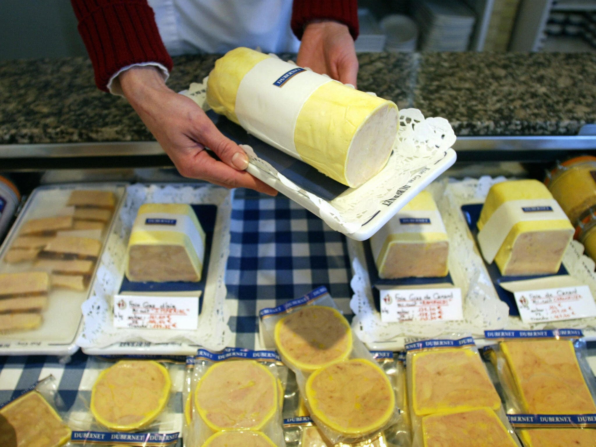 A fois gras store in Bourdeaux