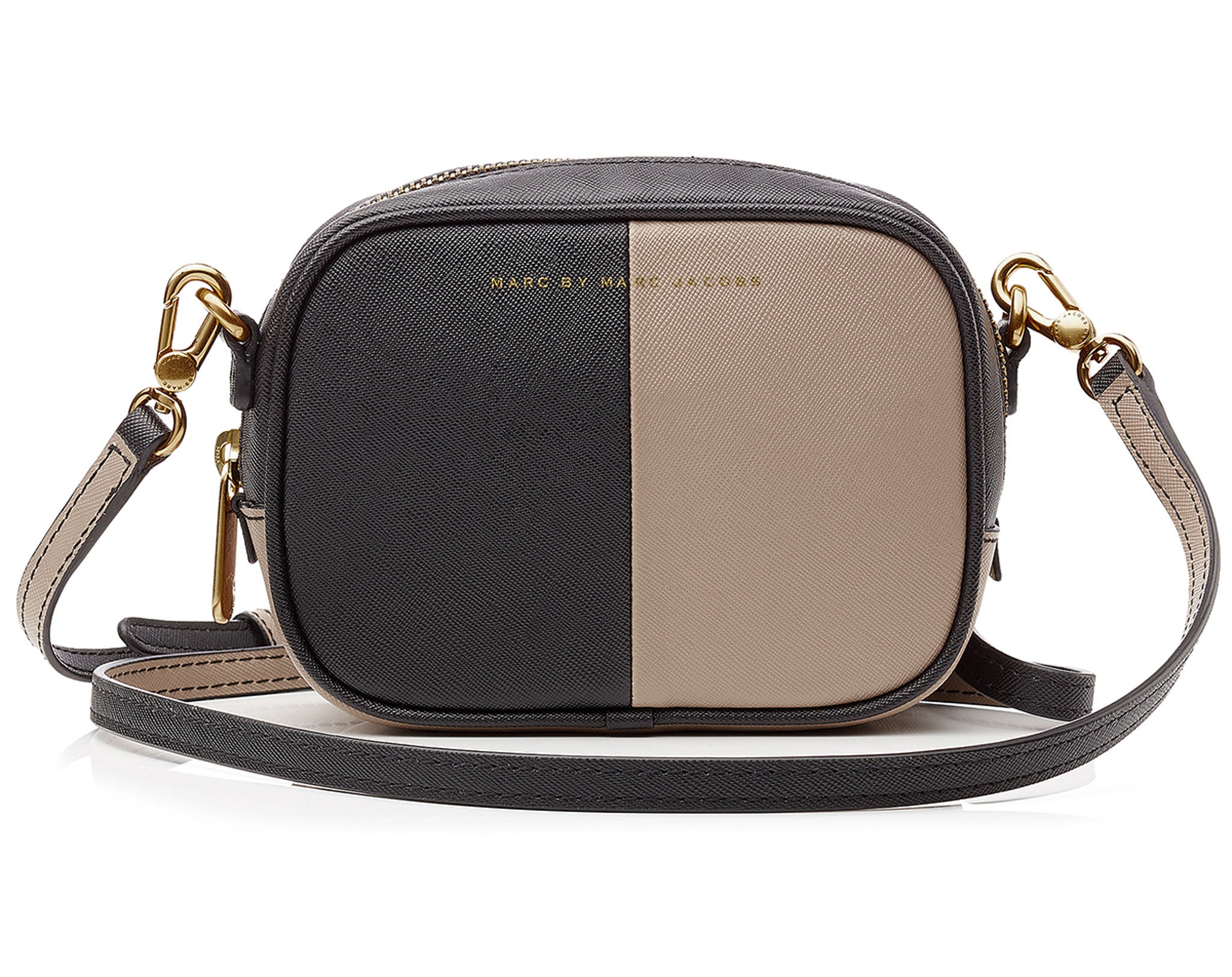 Your hands will retain their liberty with this two-tone camera bag from Marc by Marc Jacobs (£165, stylebop.com)