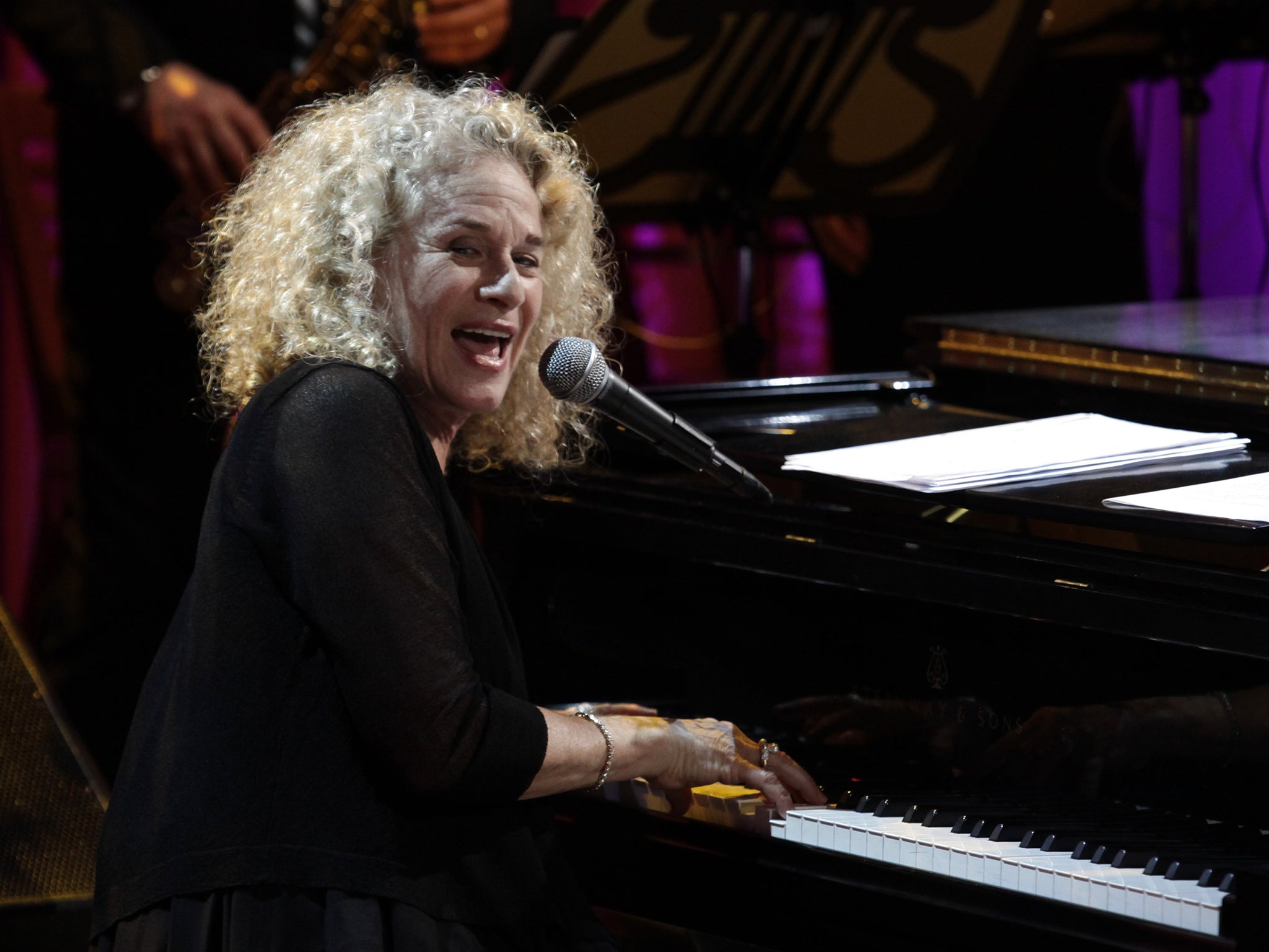 Carole King in 2013 when President Obama presented her with the Gershwin Prize