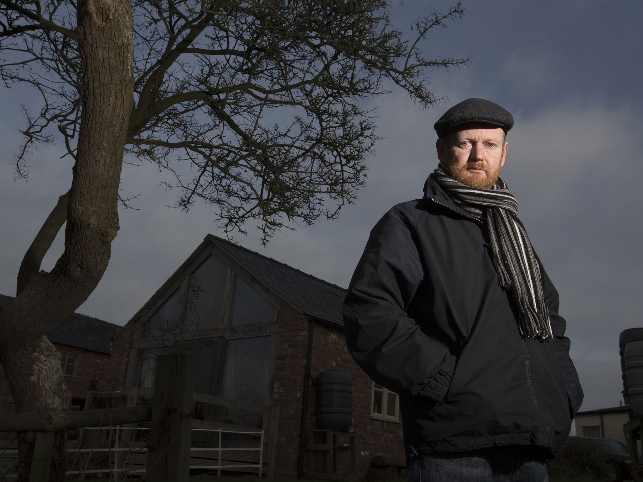 Chief Inspector John Buttress, 48, at his home at Overton, near Wrexham, North Wales