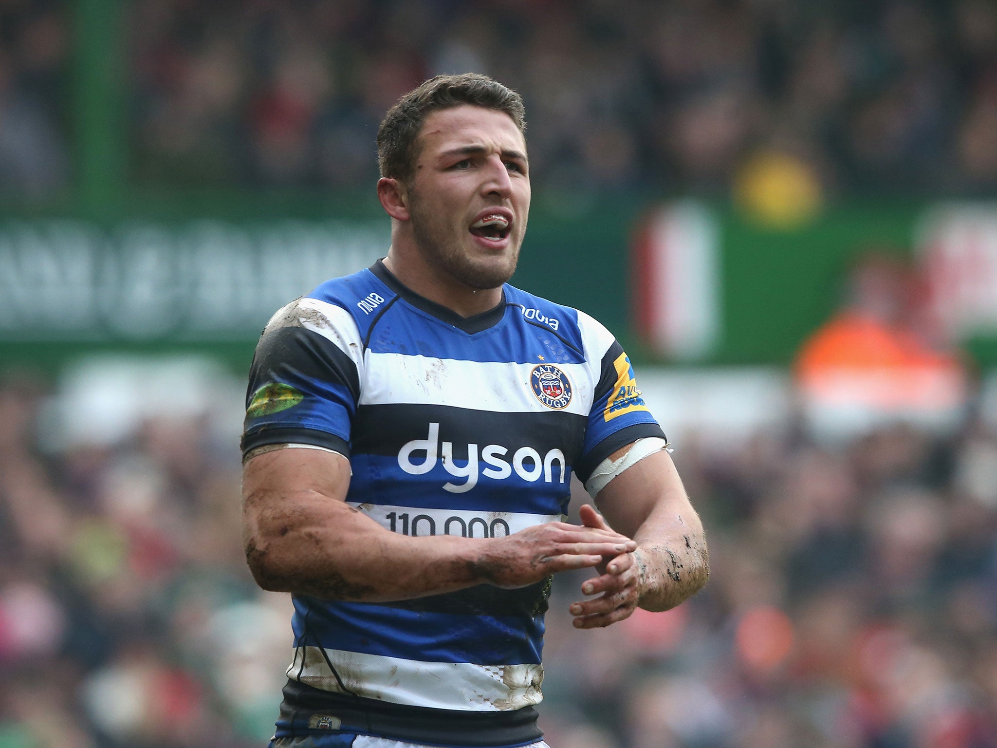 Bath centre Sam Burgess