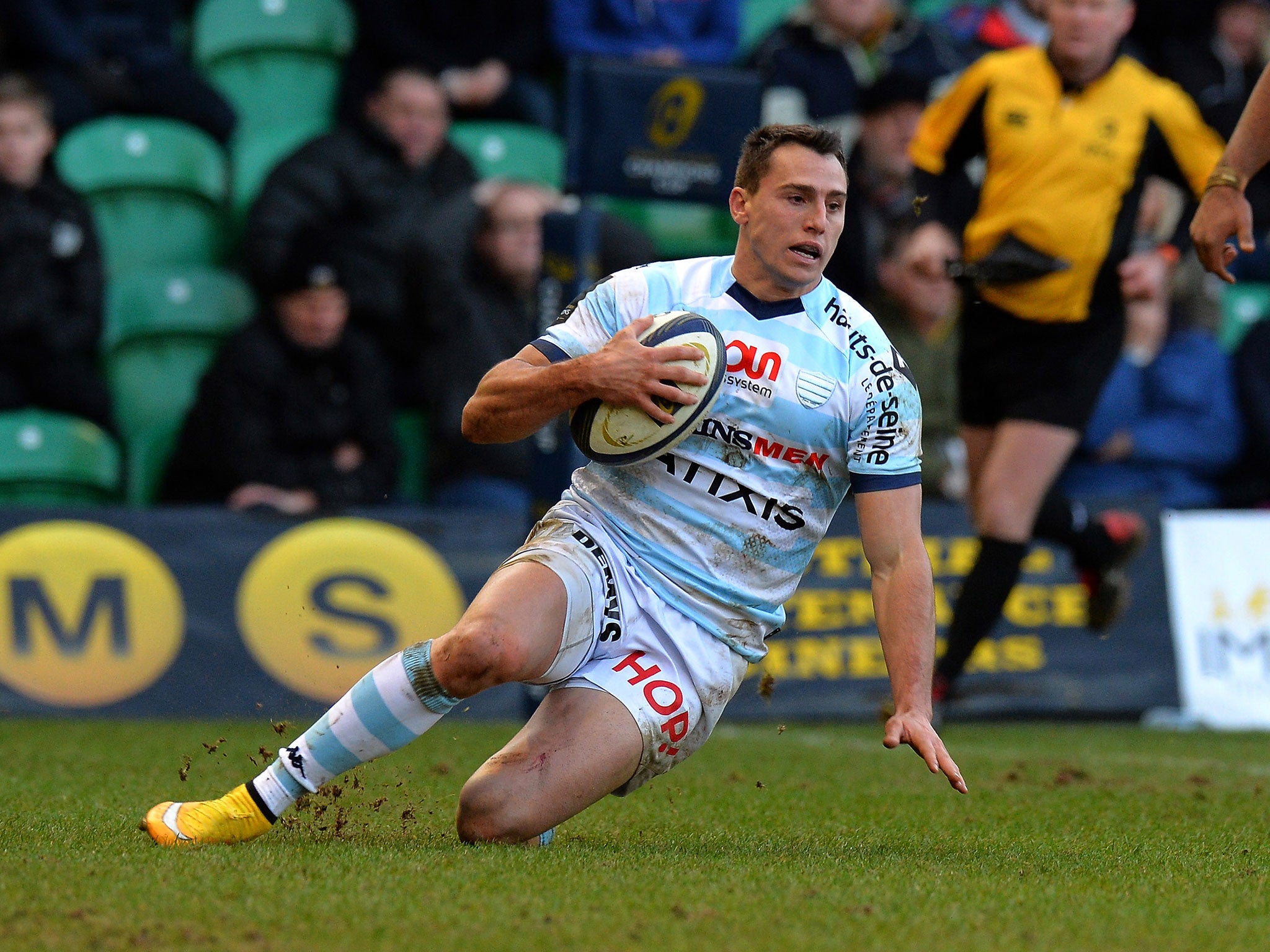 Juan Imhoff scores for Racing Metro