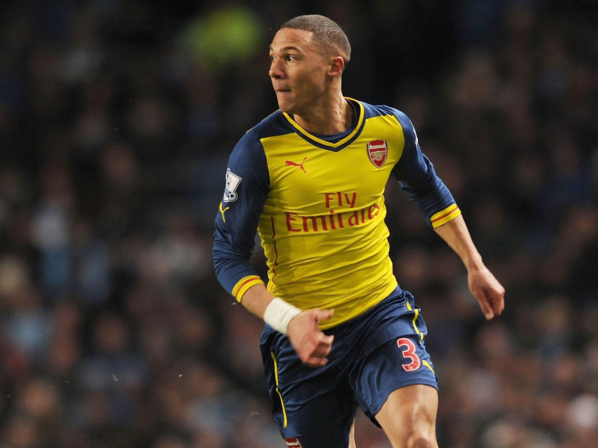 Kieran Gibbs in action for Arsenal