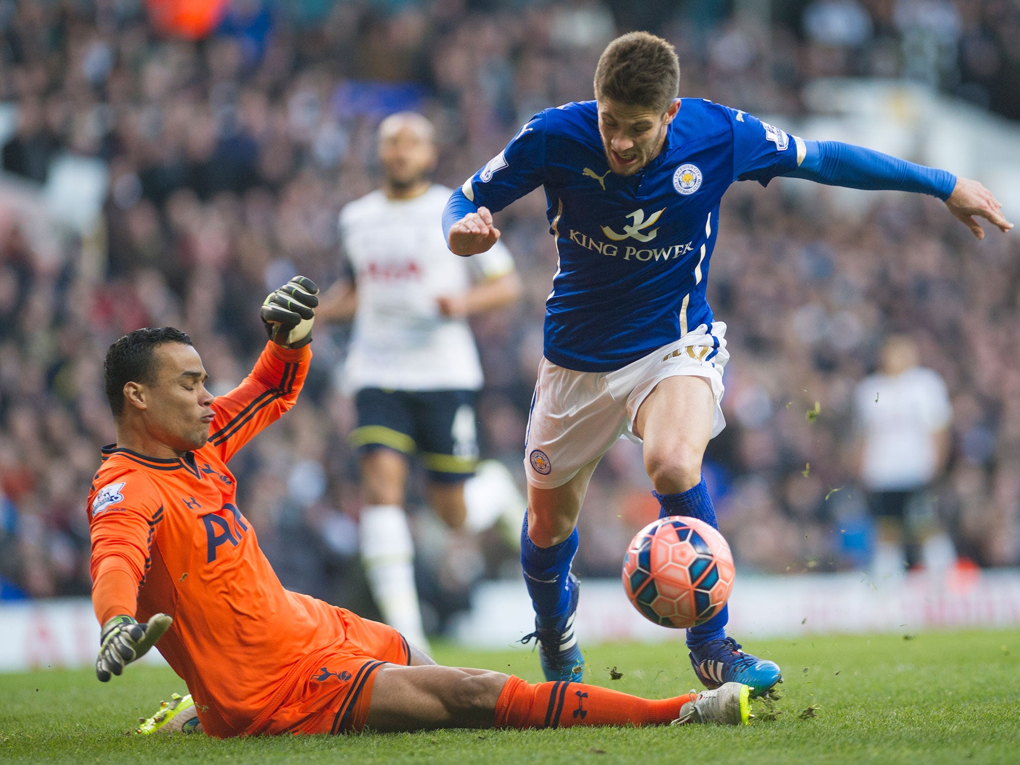 Tottenham goalkeeper Michel Vorm was to blame for Leicester City’s last-minute winner at White Hart Lane