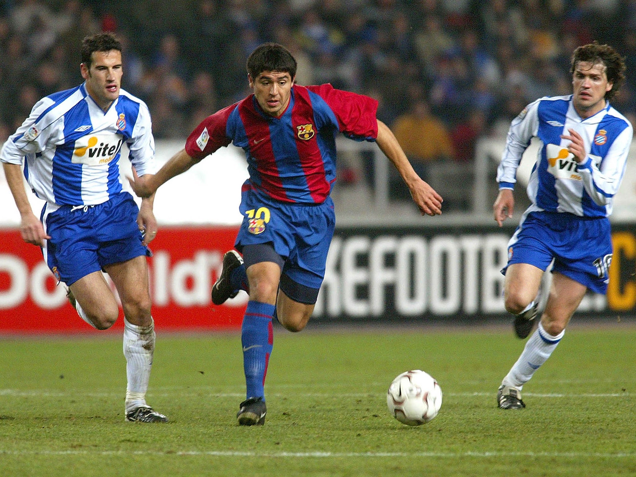 Riquelme struggled during his only season at Barca (Getty)