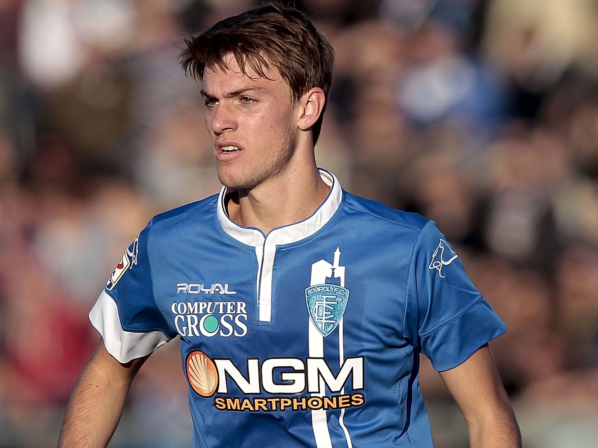 Daniele Rugani in action for Empoli last season