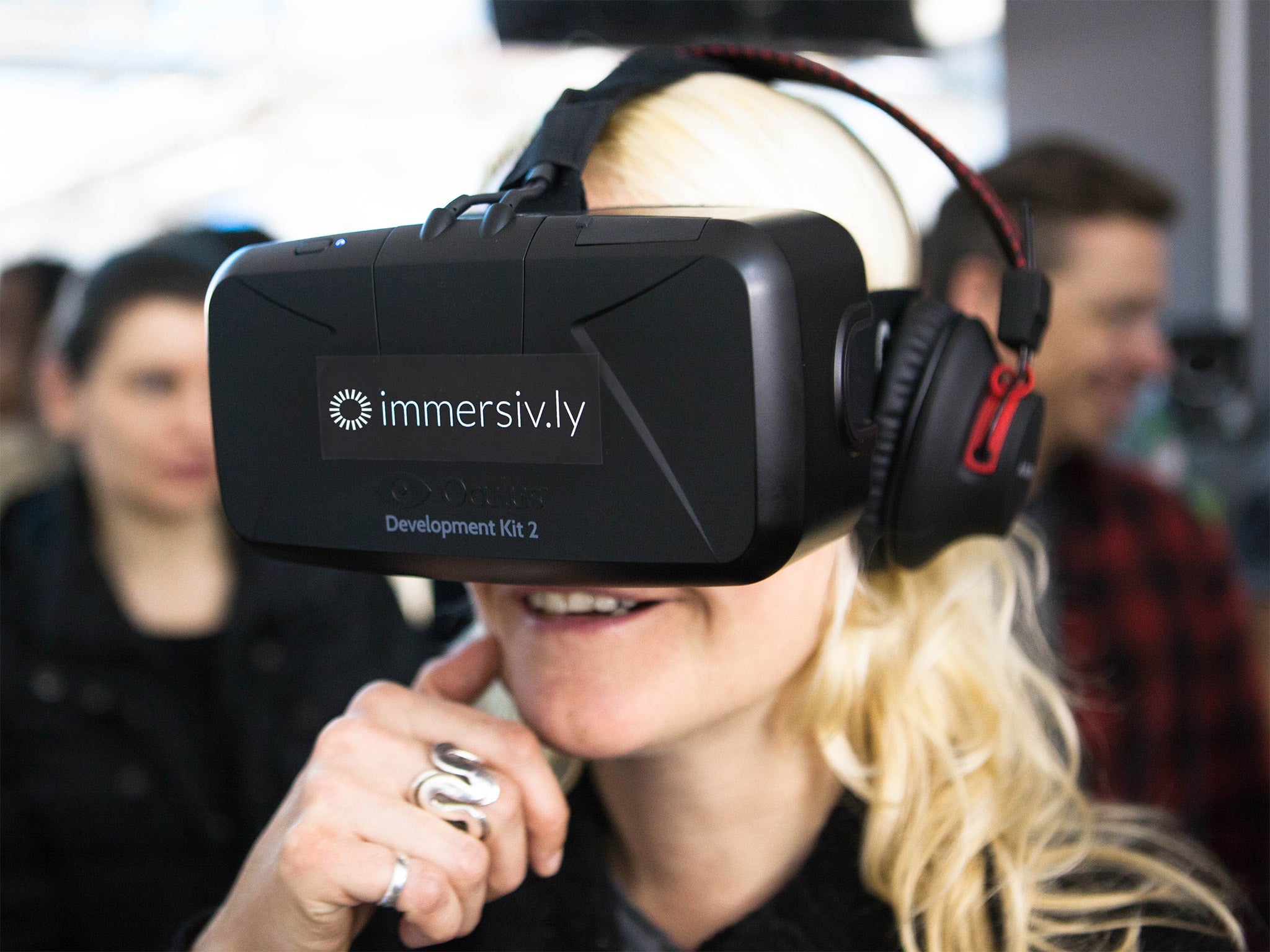 Virtual reality headset: 'Essentially a cinema screen that you strap to your face'