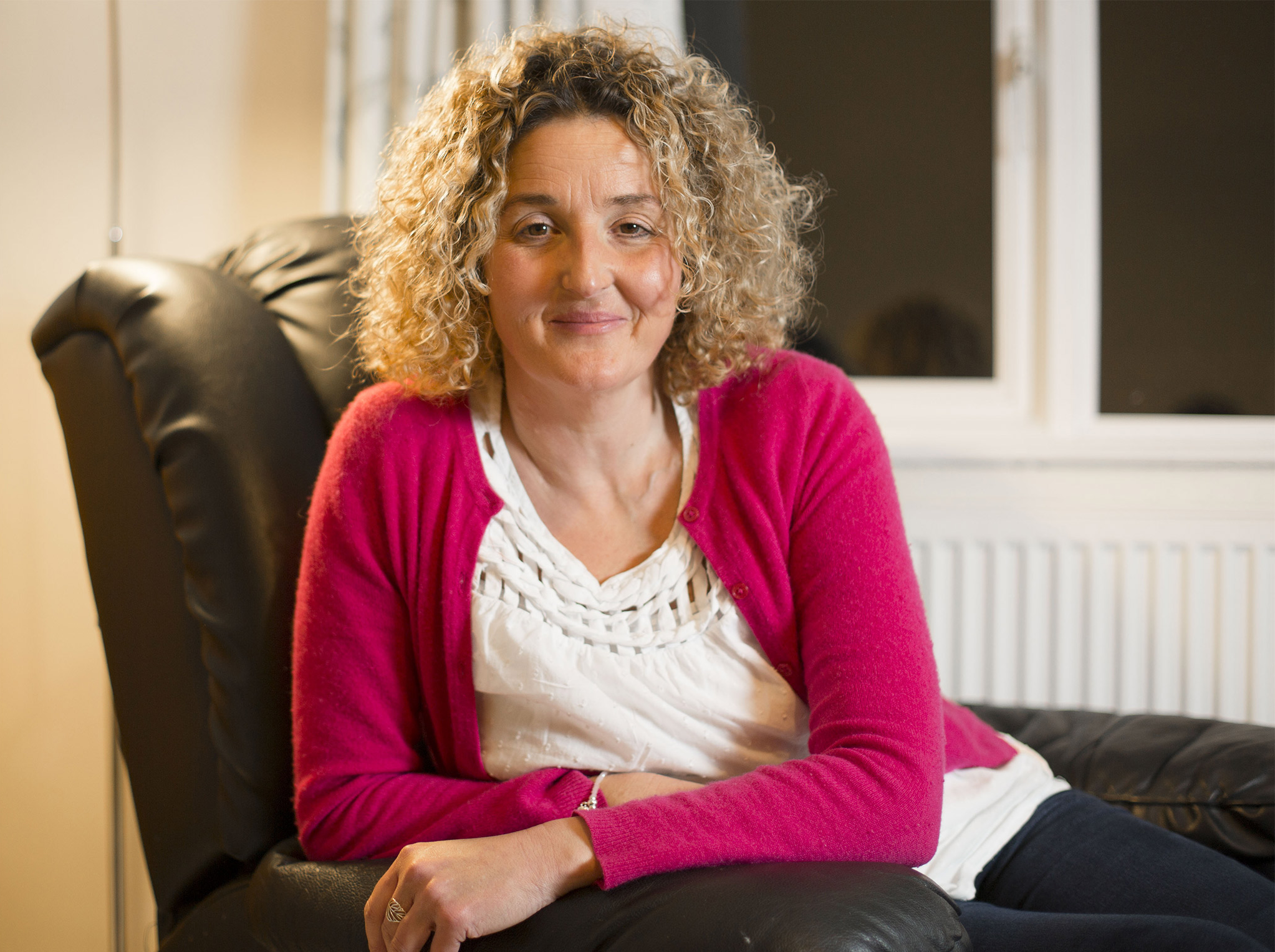 Emma Woodward at her home in Didsbury, Manchester