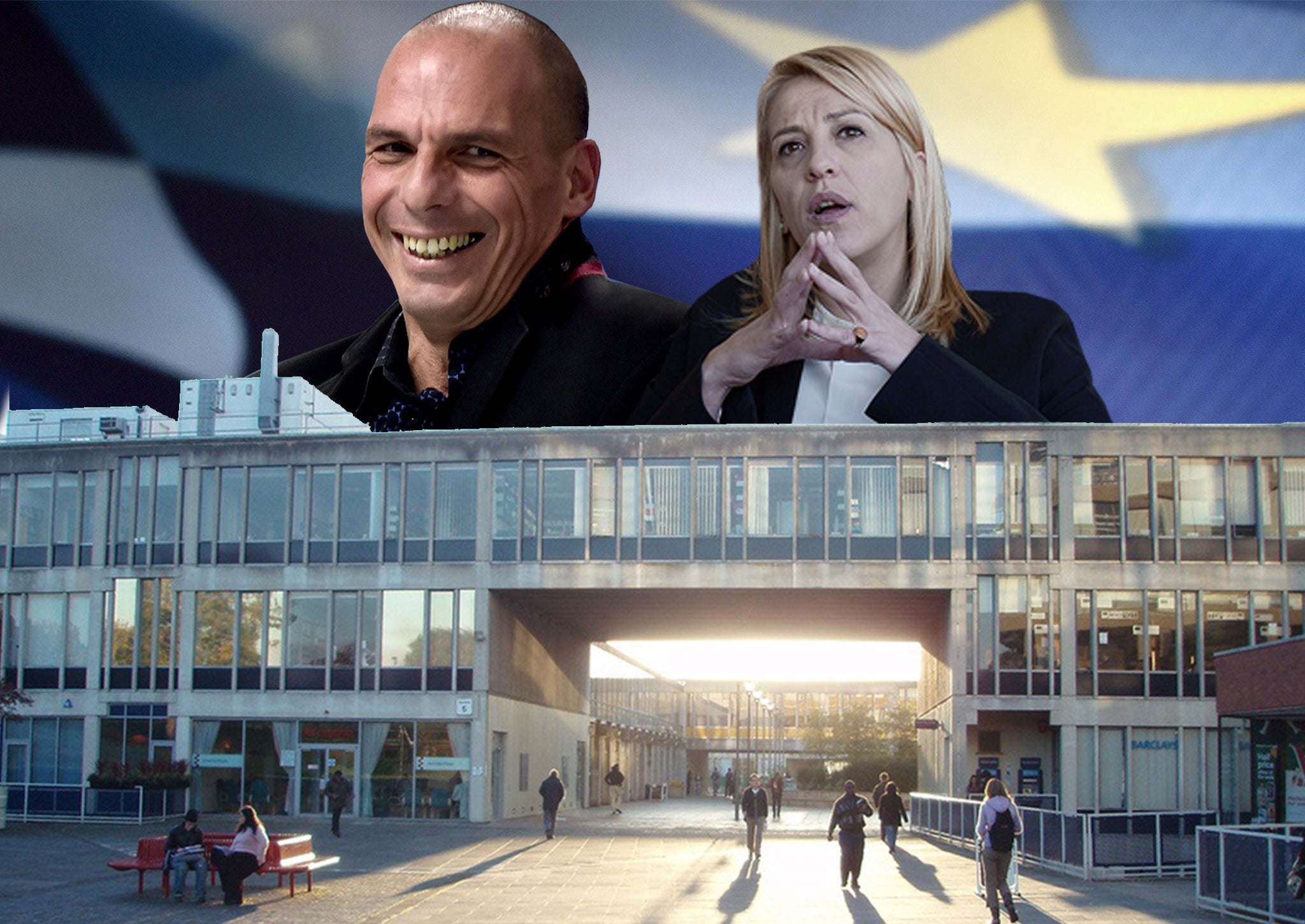 Greece's new Finance Minister Yanis Varoufakis and Rena Dourou, the prefect of Athens, are both Essex Alumni