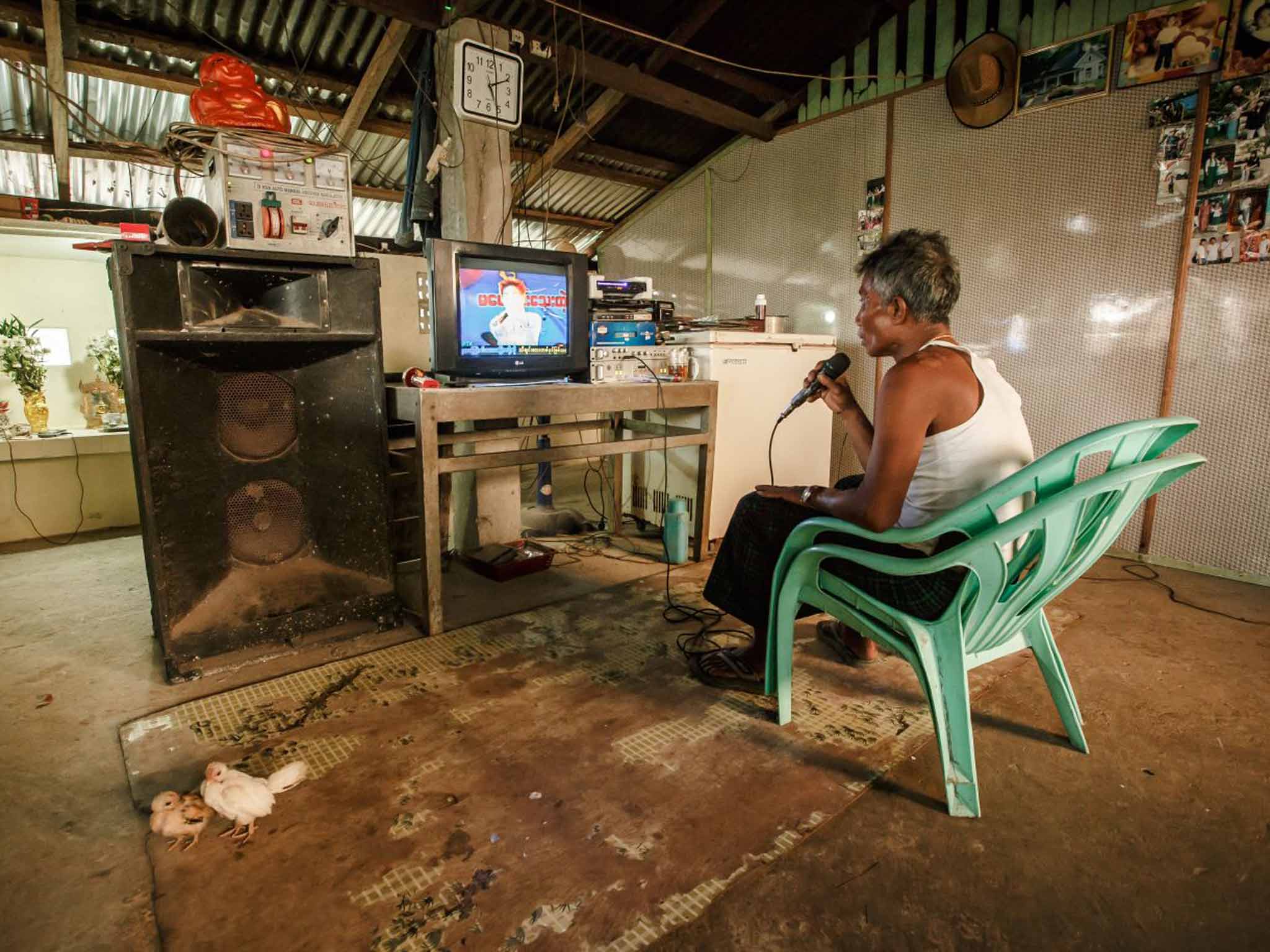 Winner: People category - The Karaoke King (Hpa An, Burma) by Allan Dransfield