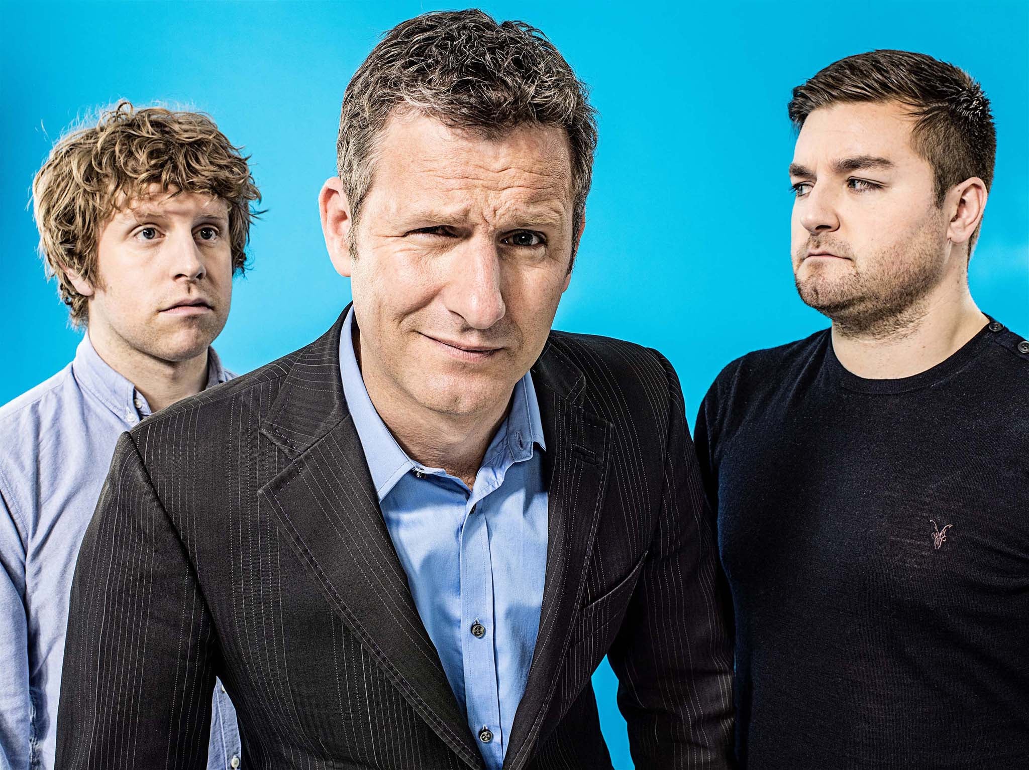 The Last Leg team: Josh Widdicombe, Adam Hills and Alex Brooker