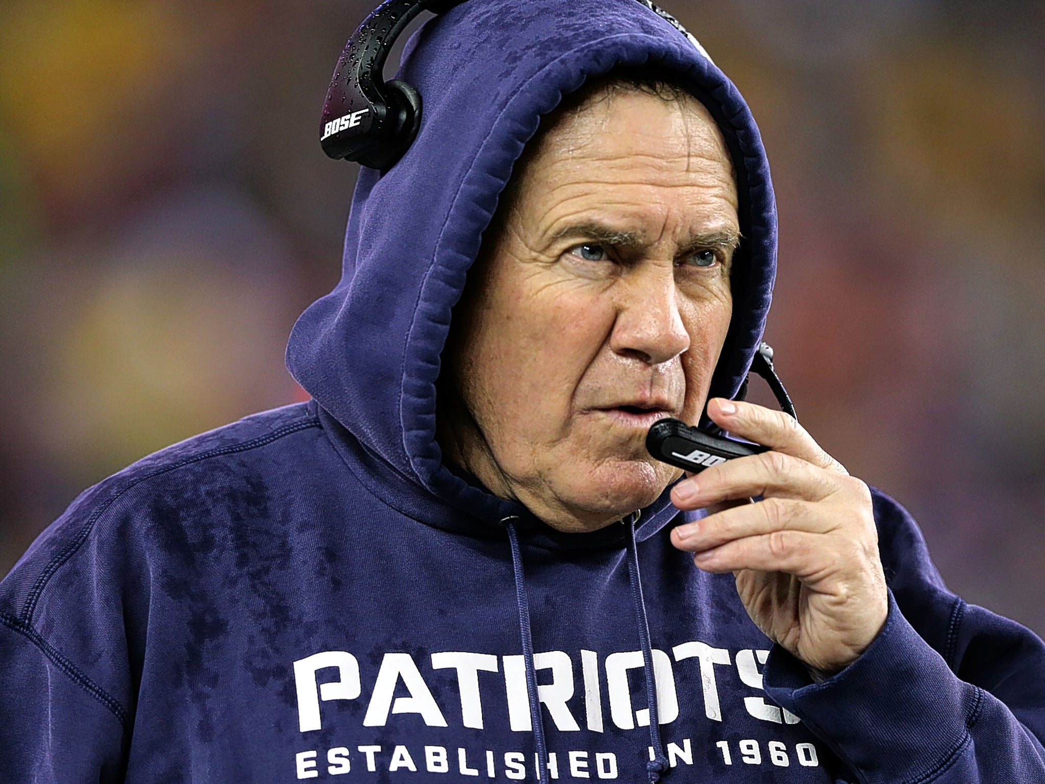 Head coach Bill Belichick of the New England Patriots