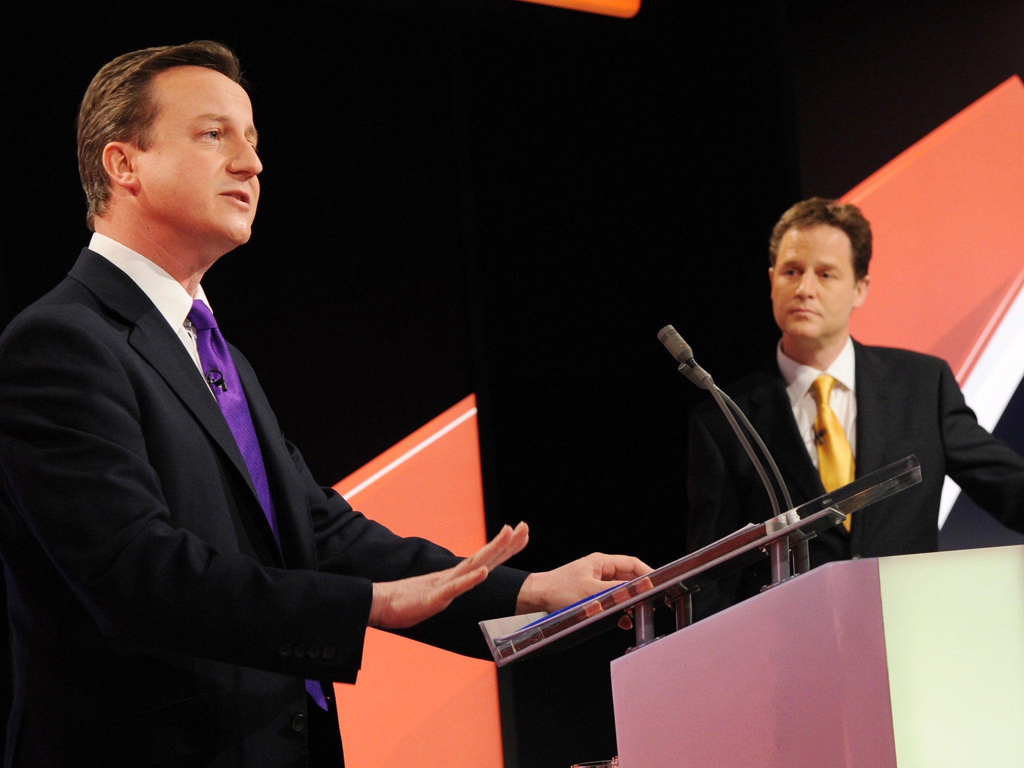 The politicians battle it out back in 2010 (Getty)