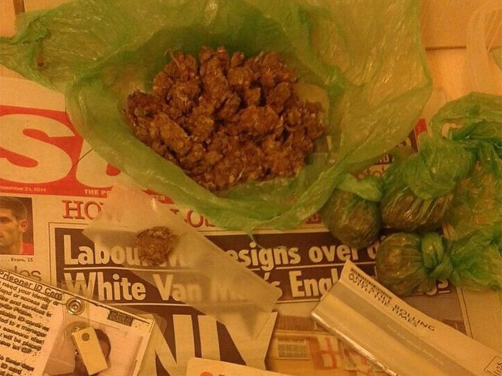 Pictures of drugs posted on social media by a prisoner from jail