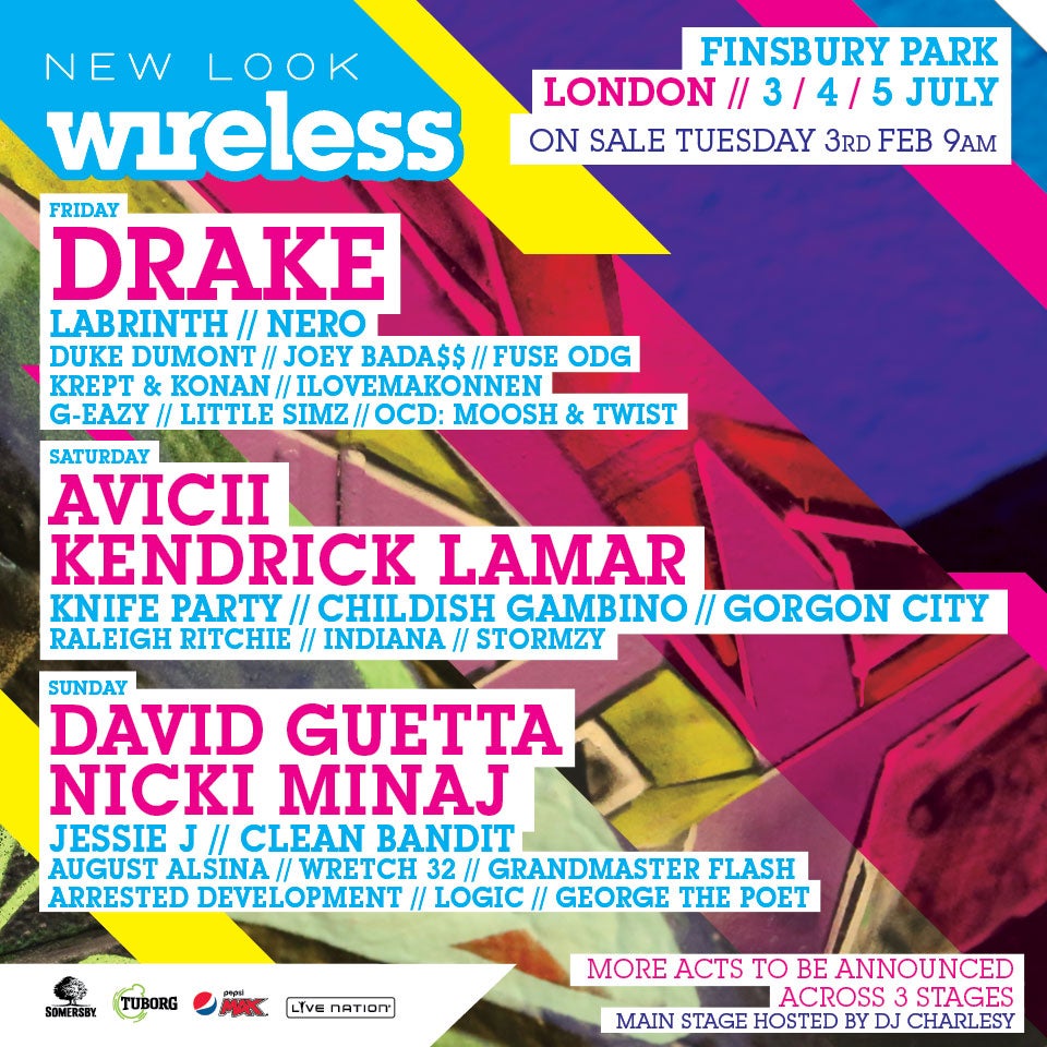 The Wireless Festival 2015 line-up