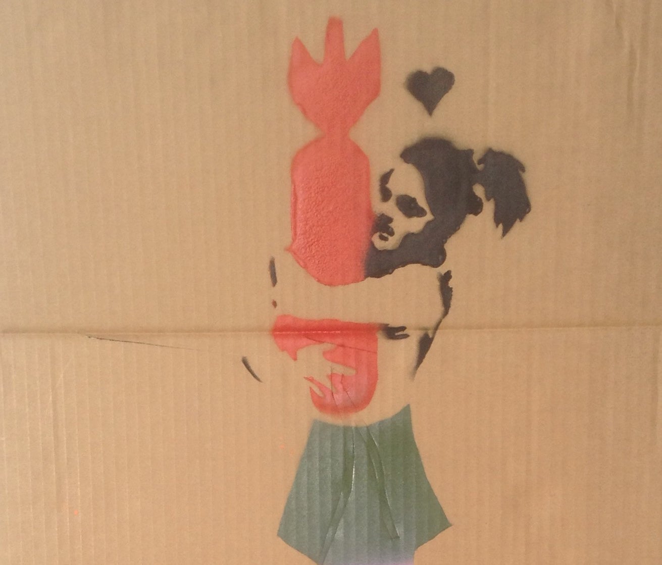 Fake Banksy stencil given to artist Alex Jakob-Whitworth