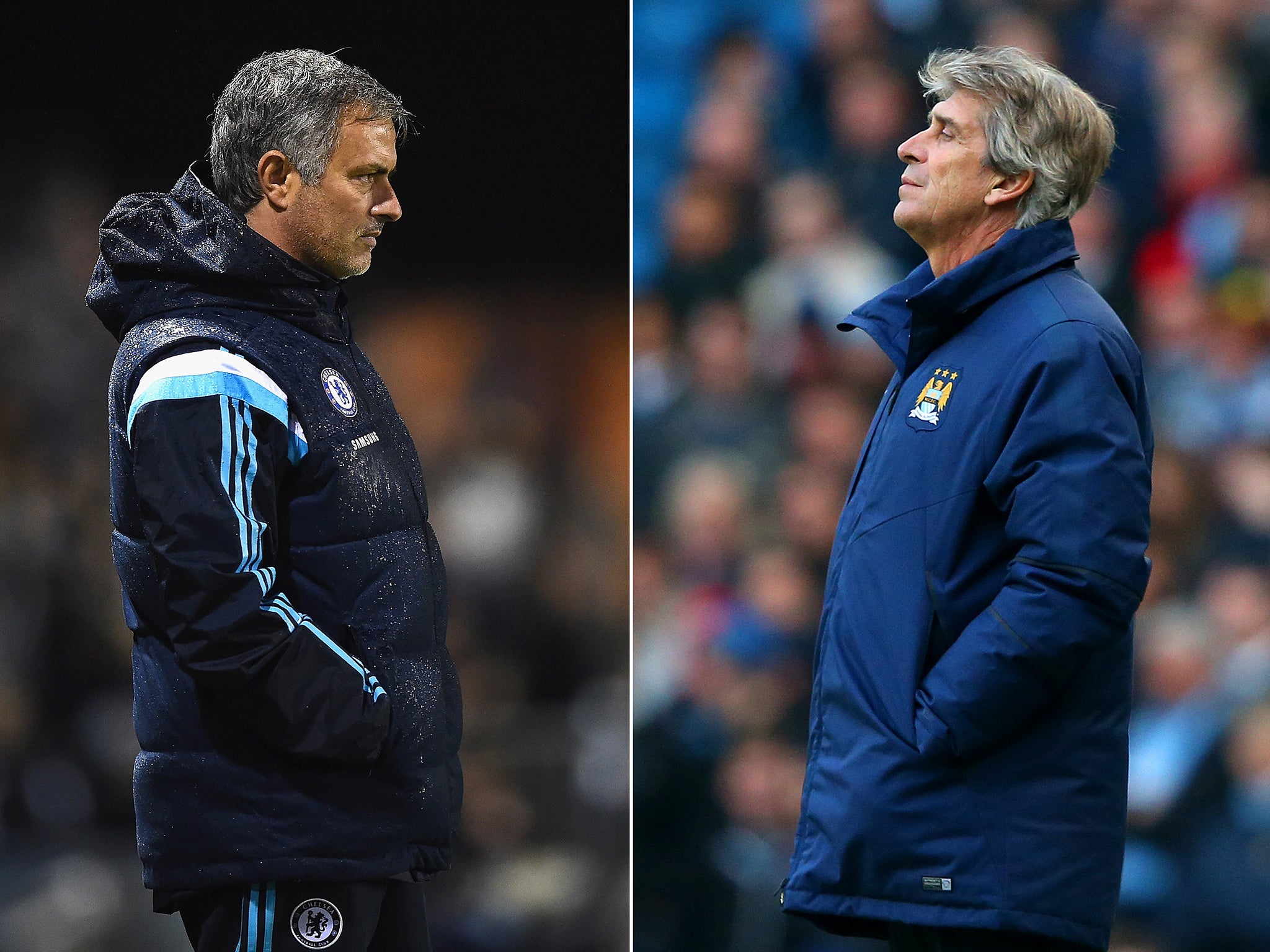 Manuel Pellegrini and Jose Mourinho