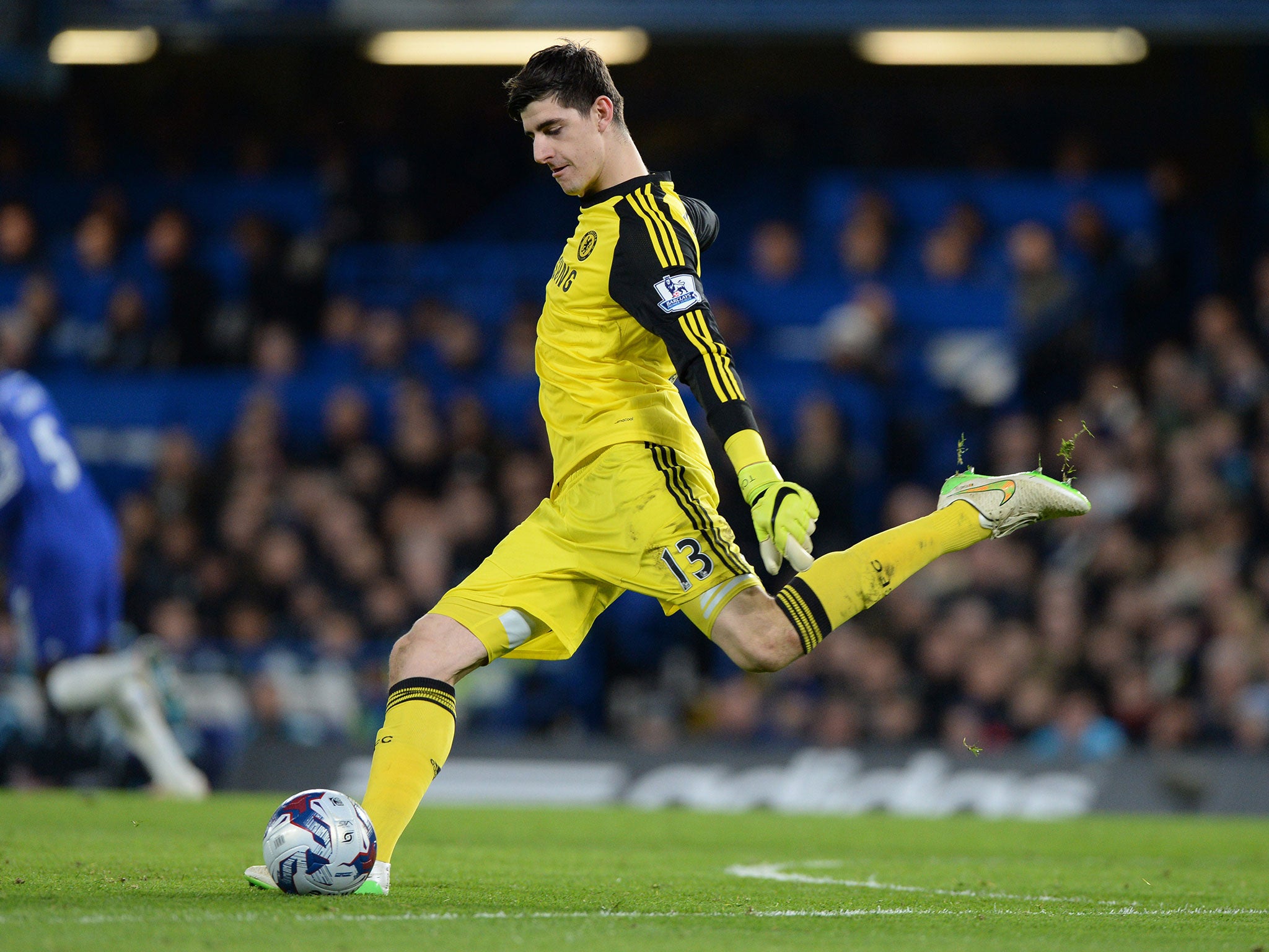 Courtois should have taken the cross before Silva's goal