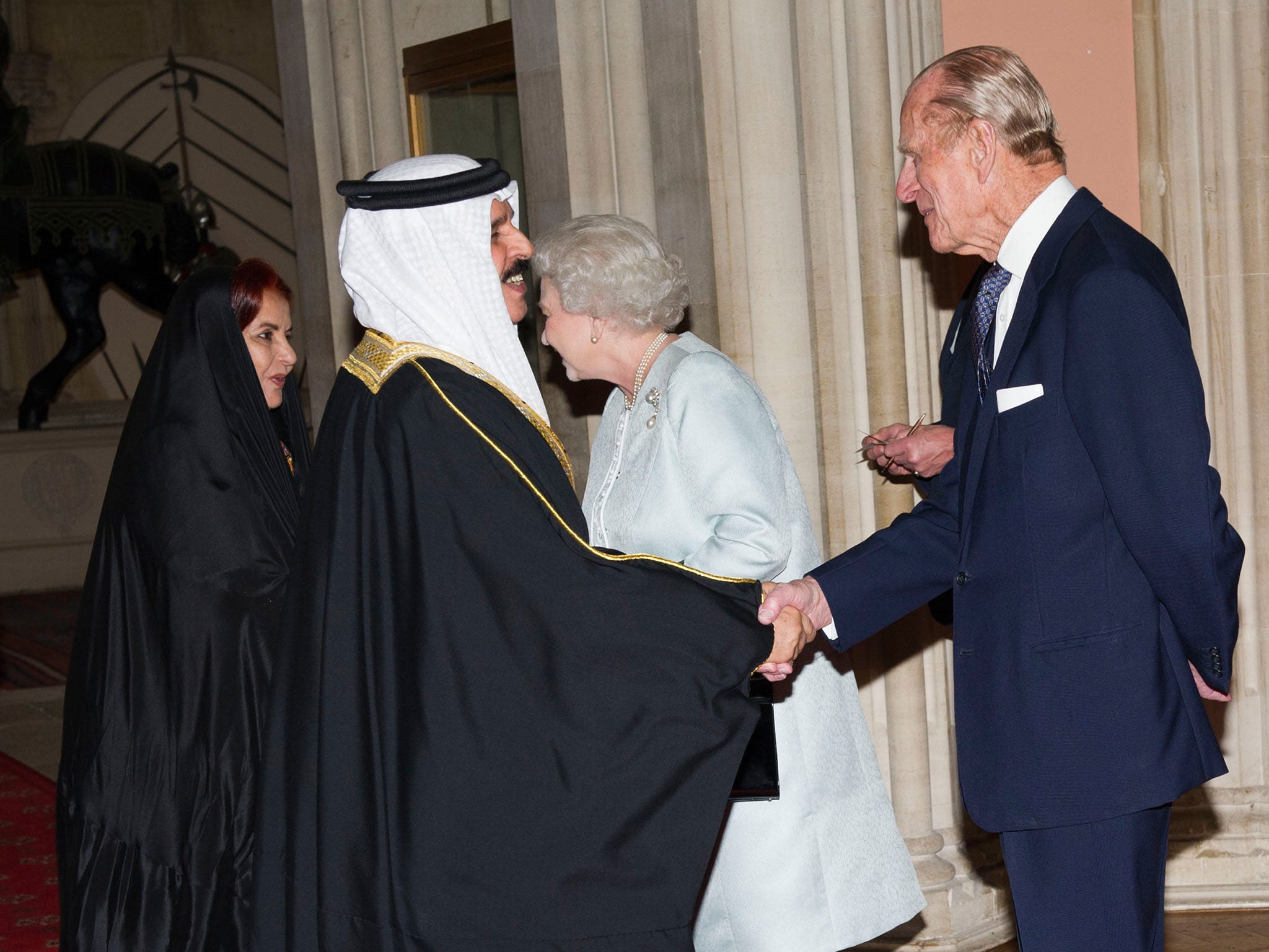 King Hamad bin Issa al-Khalifa with Prince Philip in 2012