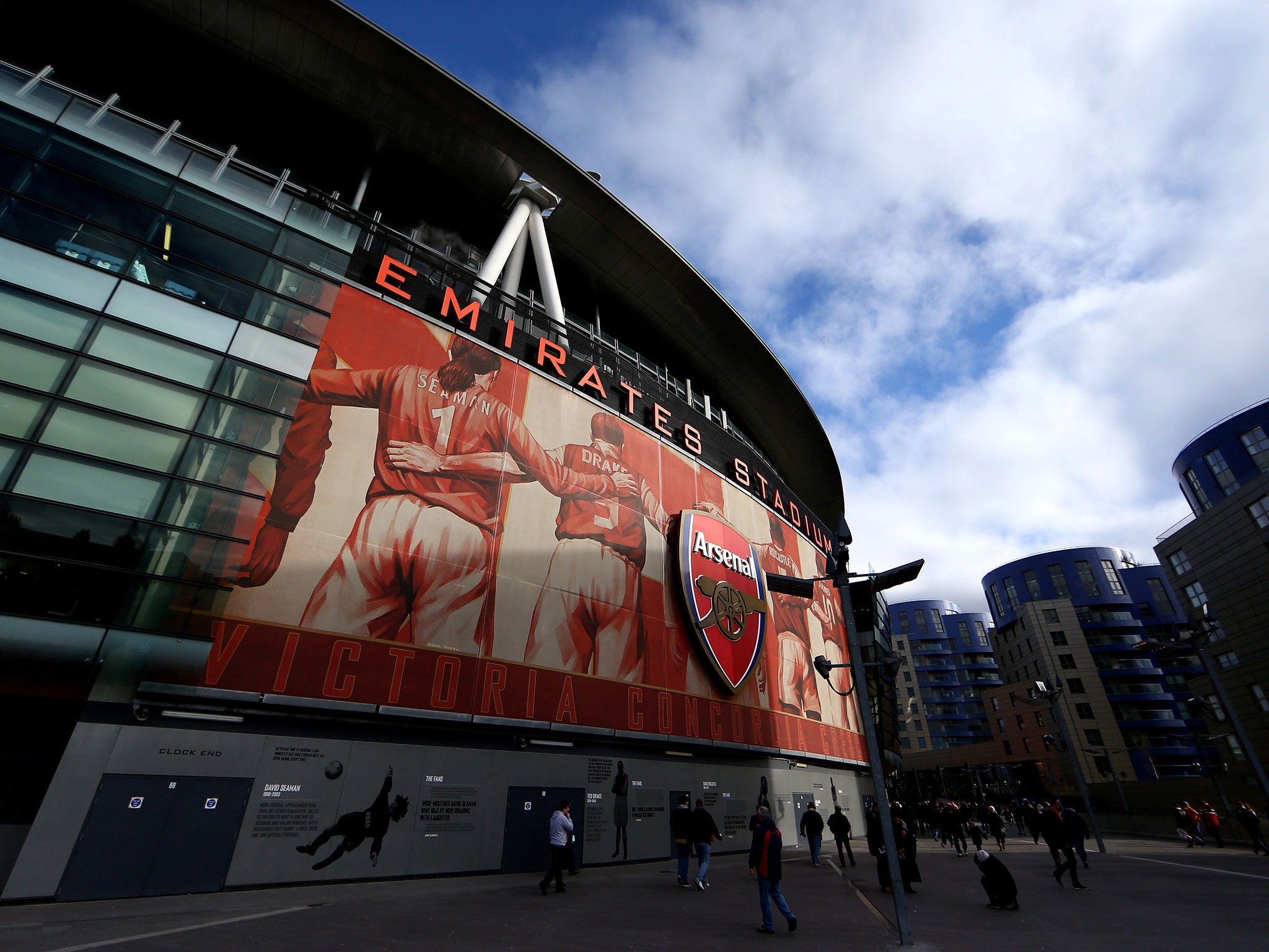 A view of the Emirates Stadium