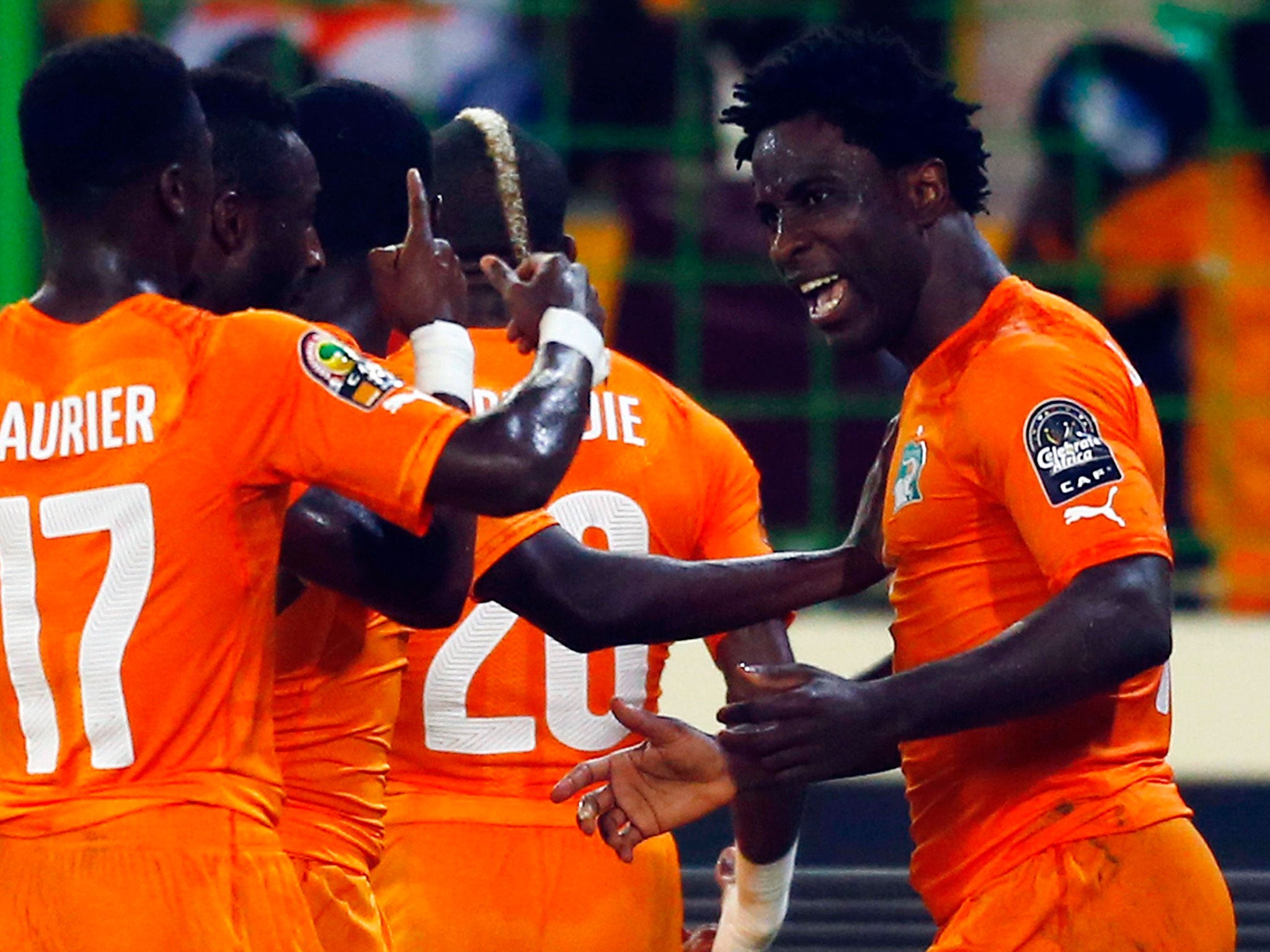 Wilfried Bony had not scored in this year’s African Cup of Nations until his two headed goals