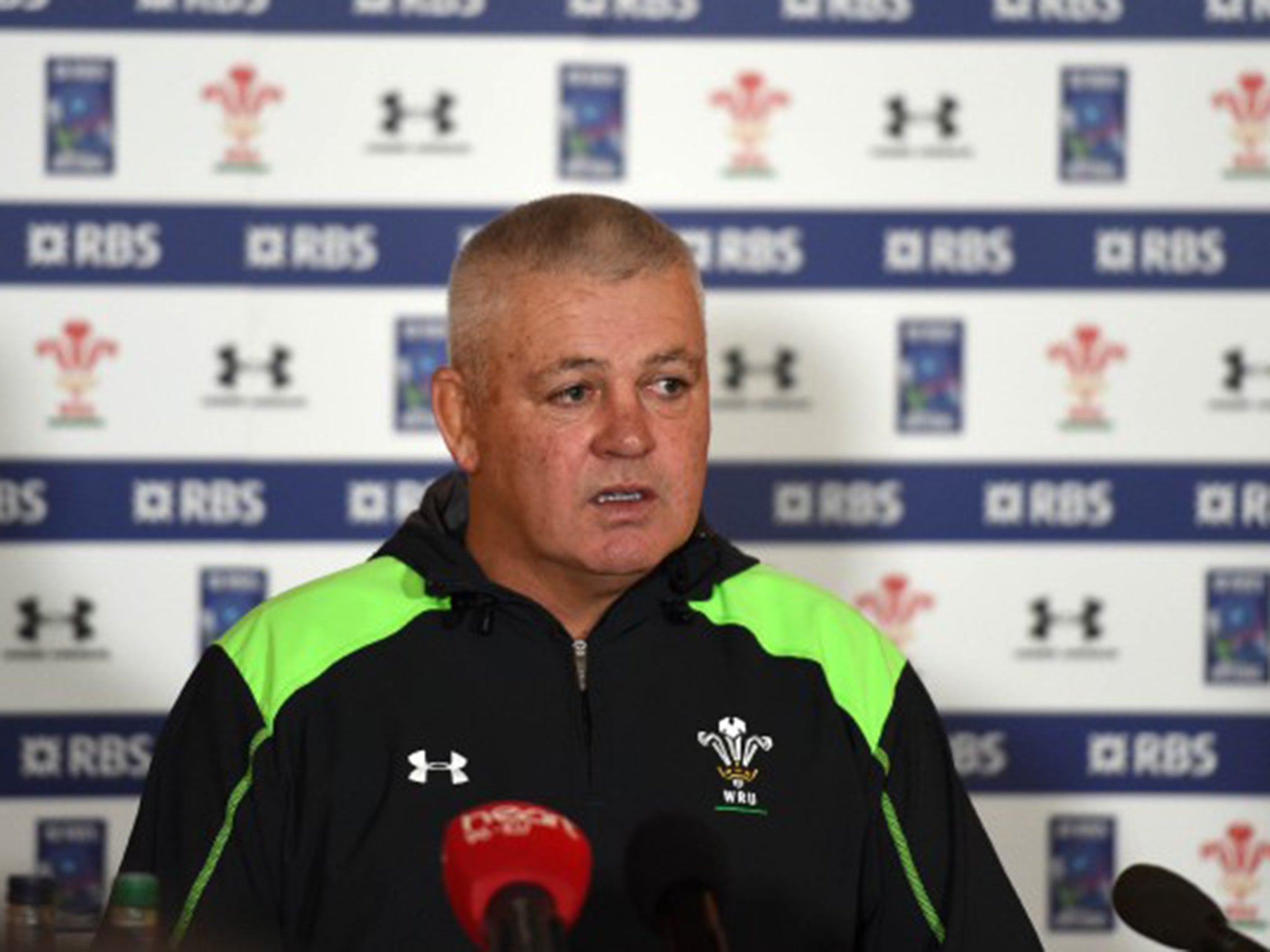 Gatland said that North was currently 'symptom free'