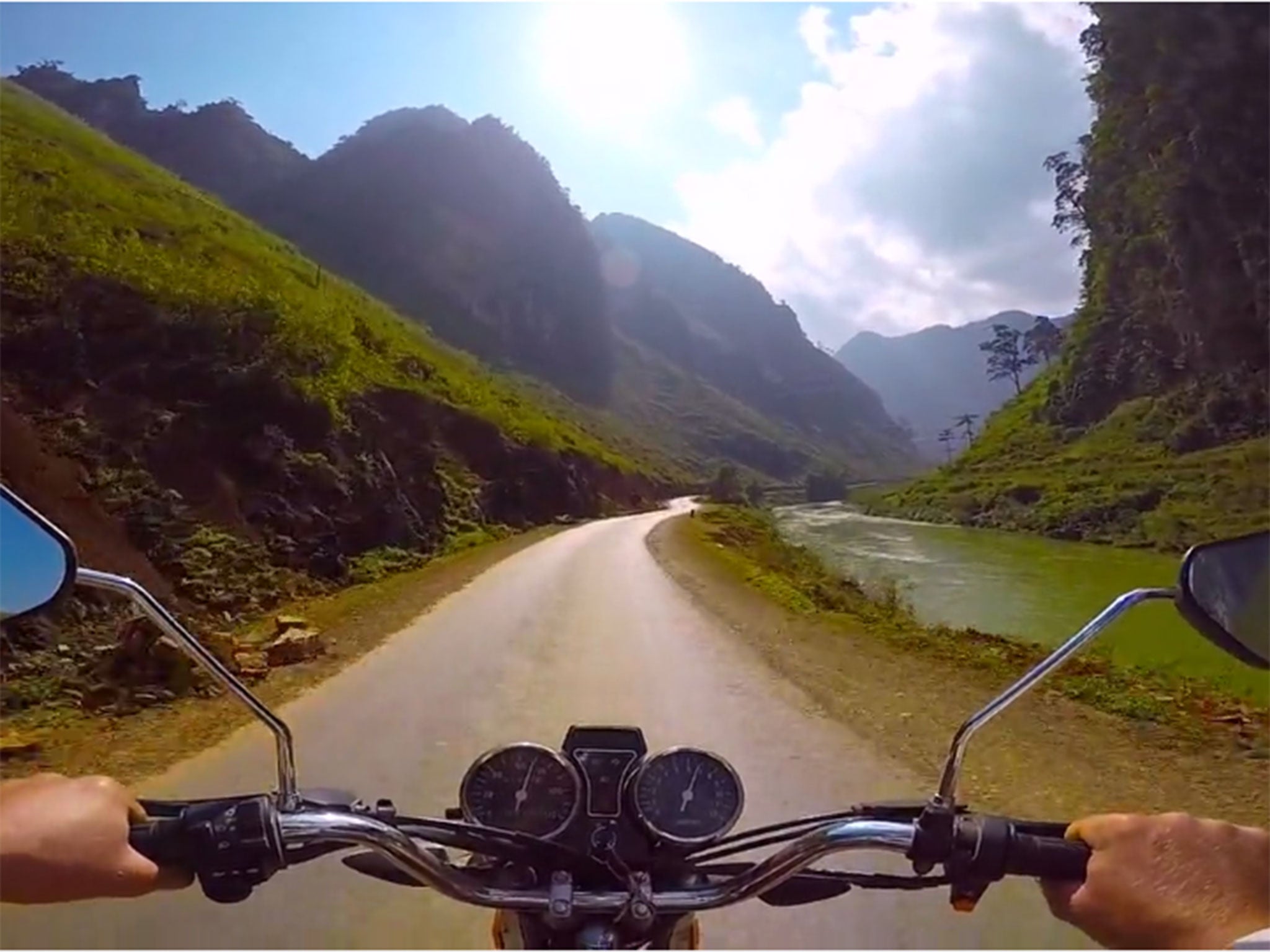 Rapperport's epic 3,000 mile journey was captured on his hands-free camera