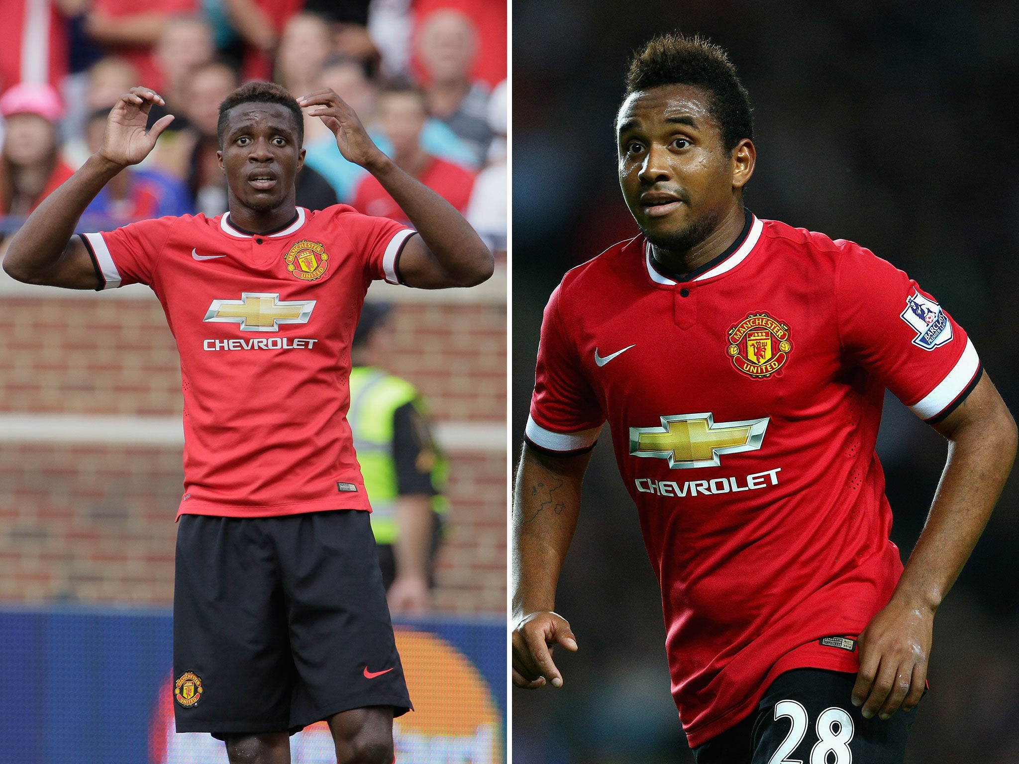 Wilfried Zaha and Anderson have left Manchester United