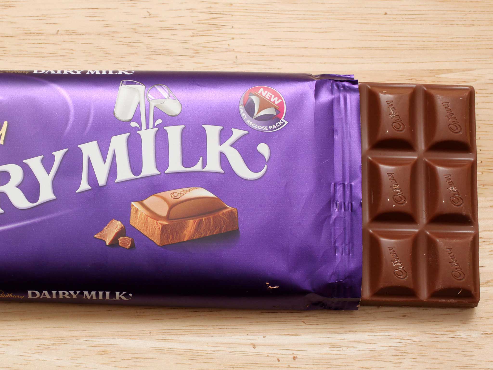 A Cadbury Dairy Milk bar