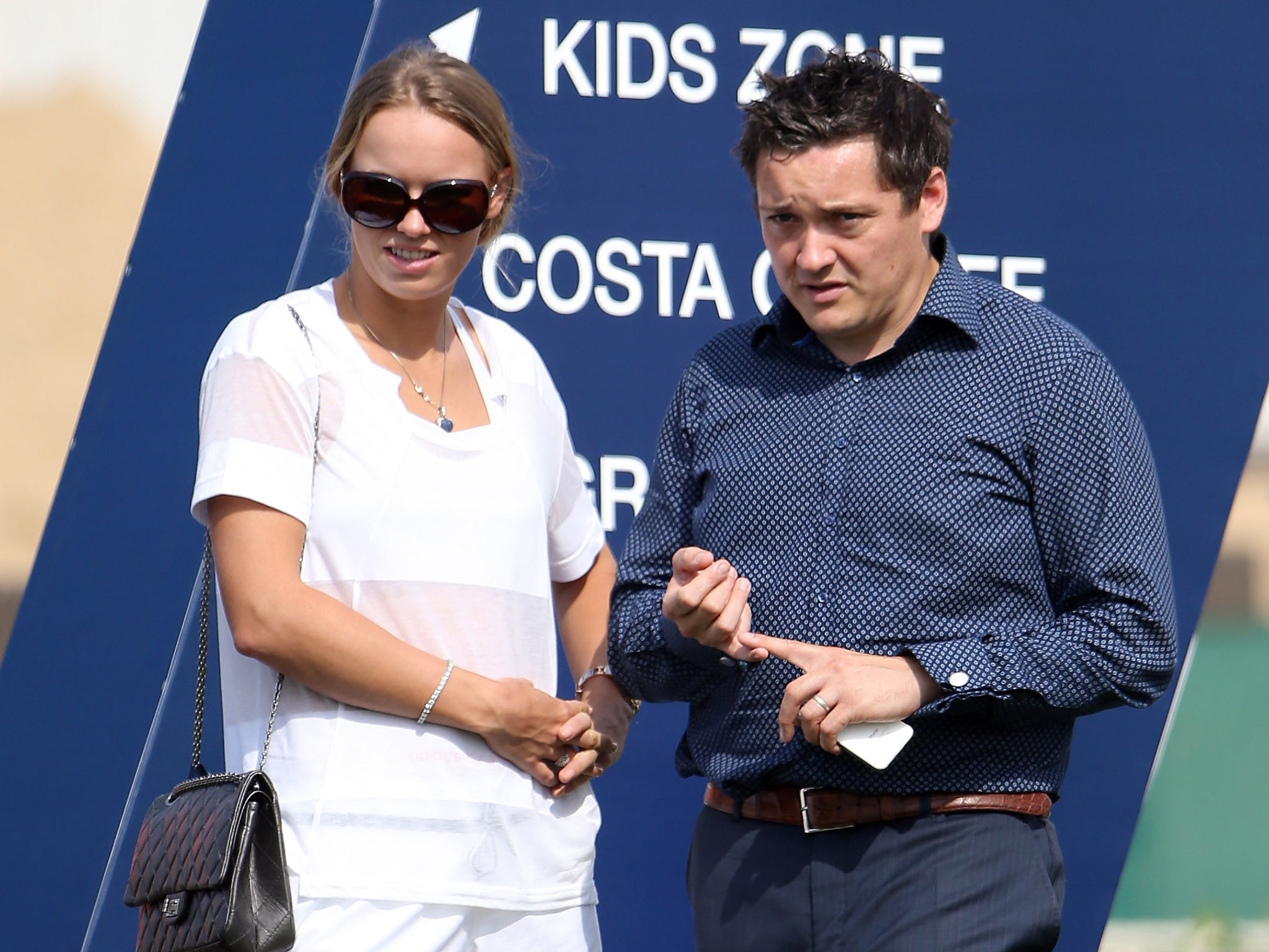 Conor Ridge with McIlroy's ex-girlfriend Caroline Wozniacki