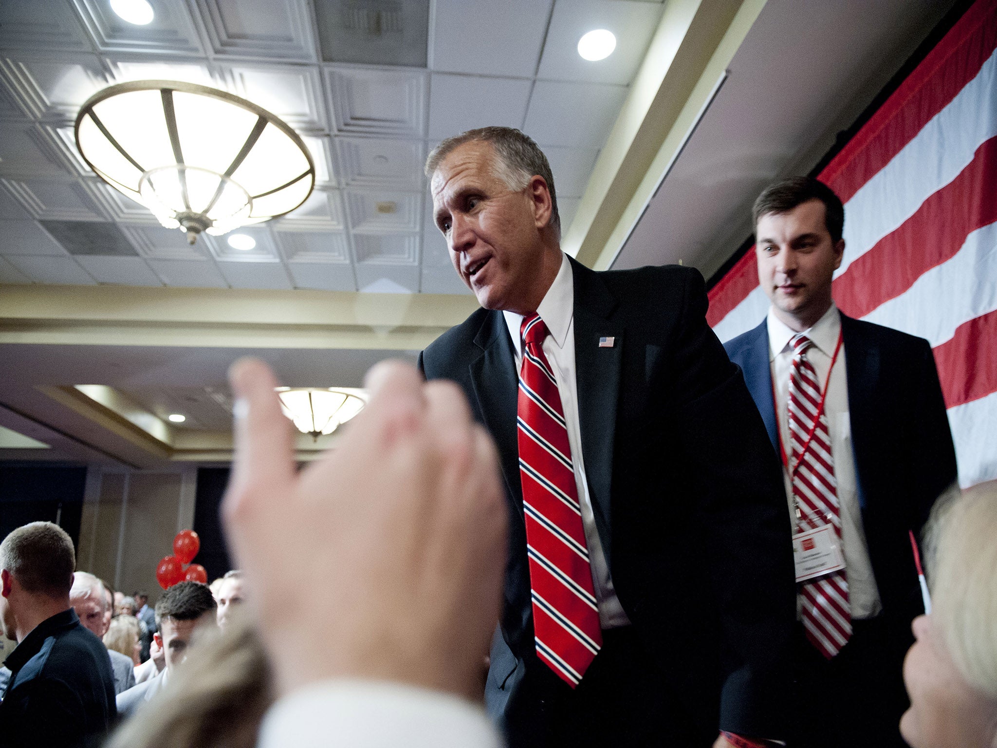 US Senator Thom Tillis says restaurant employees shouldn't be forced to wash their hands.