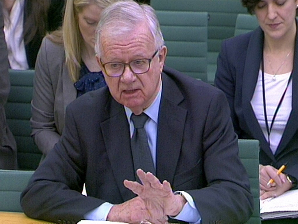 Sir John Chilcot gave evidence to the Foreign Affairs Select Committee in February