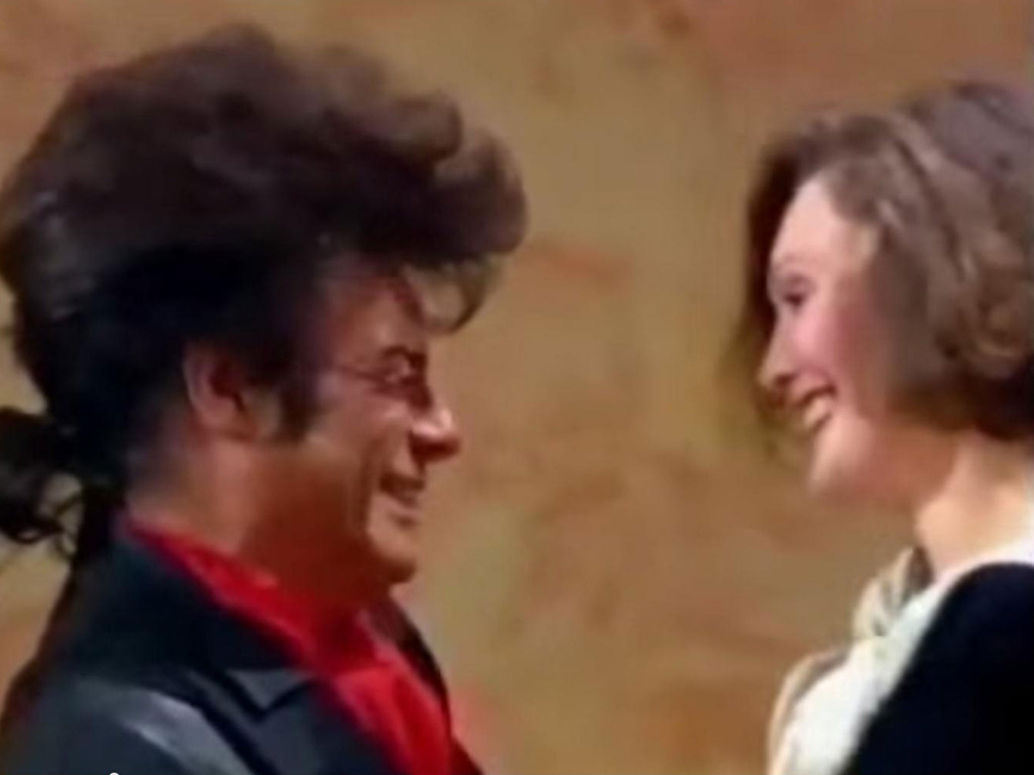 Gary Glitter and Tessa Dahl on 'This Is Your Life' in 1992