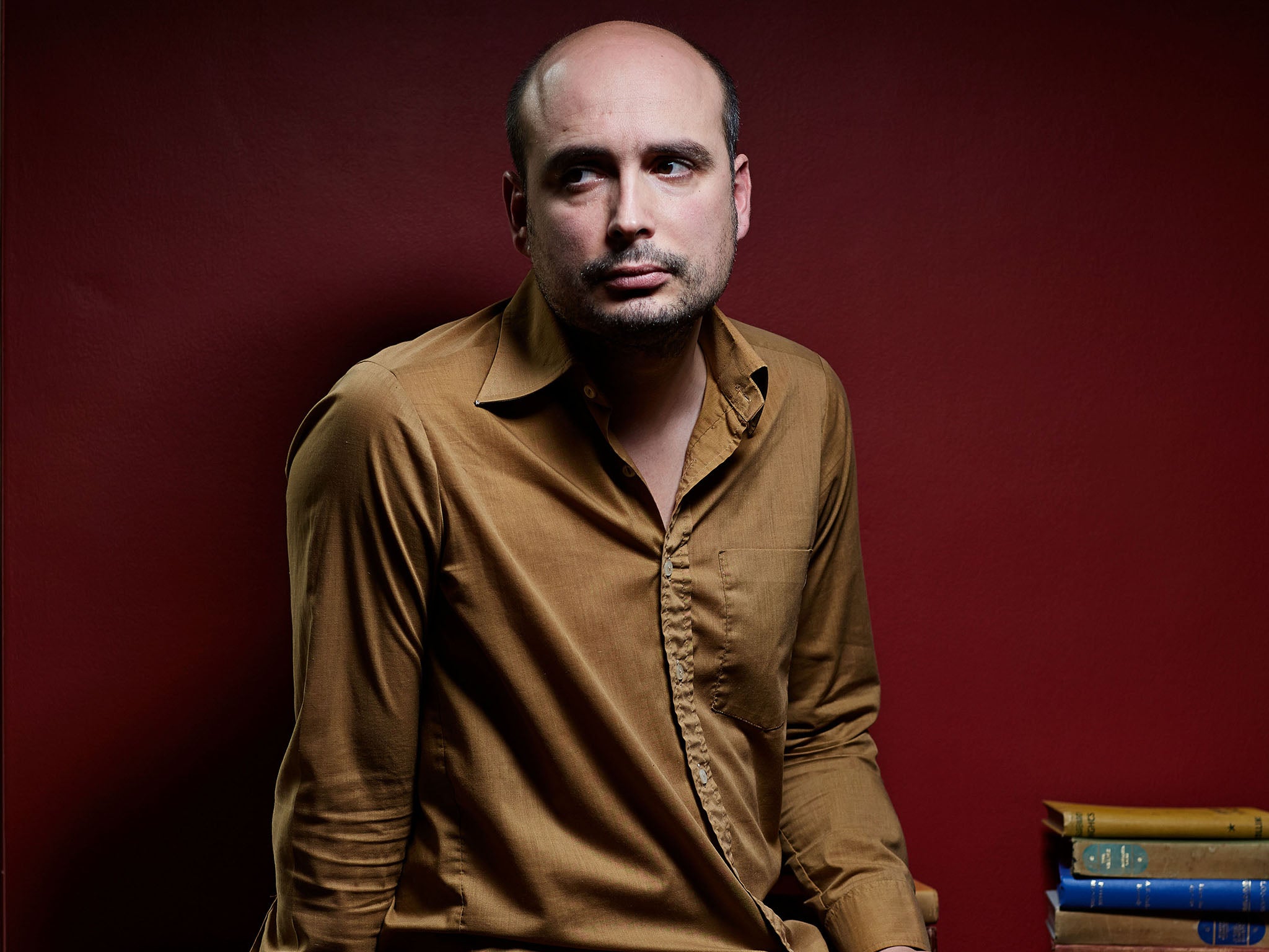 The film's director, Peter Strickland at the offices of the record company in Covent Garden.