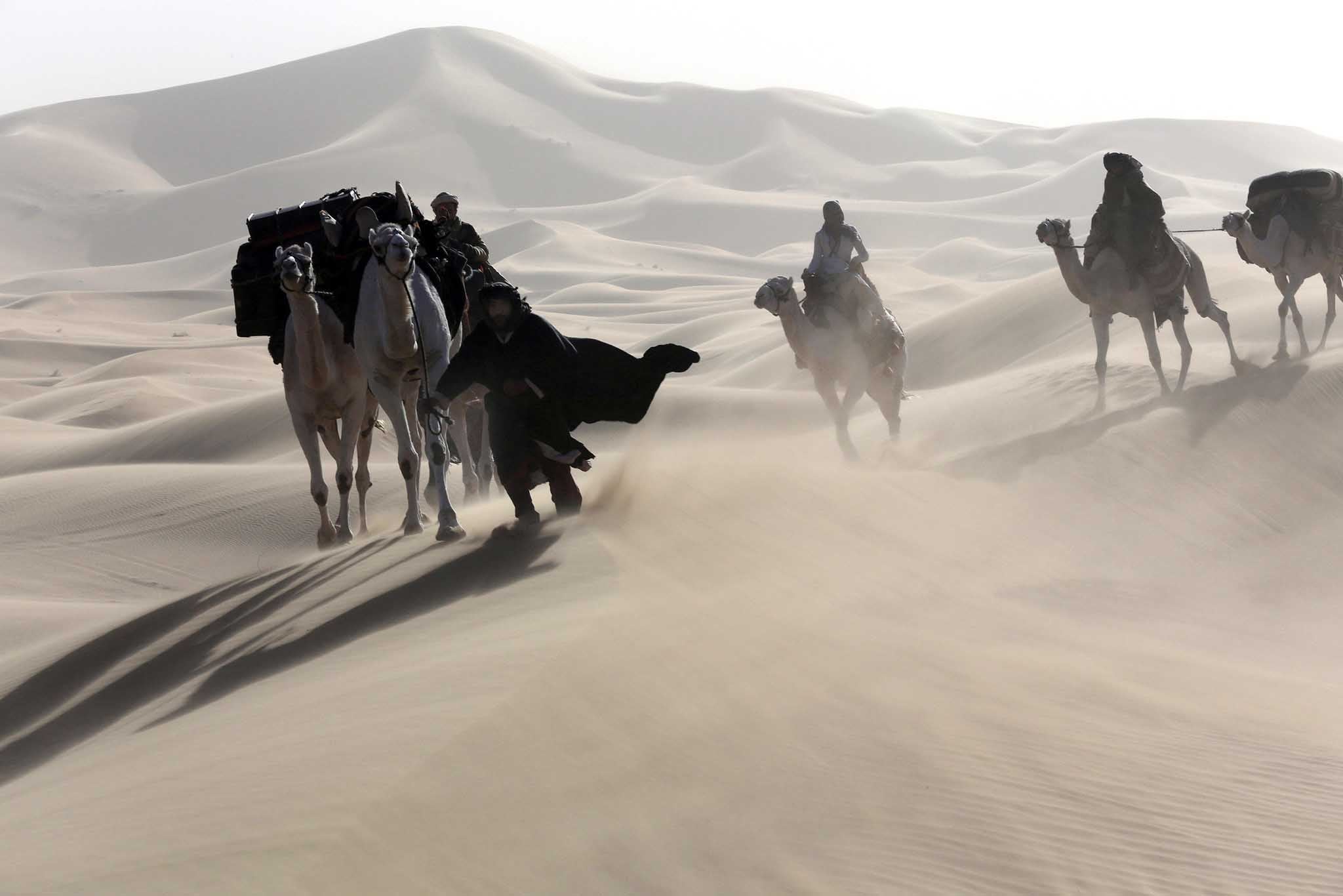 A still from the film 'Queen of the Desert' by director Werner Herzog.