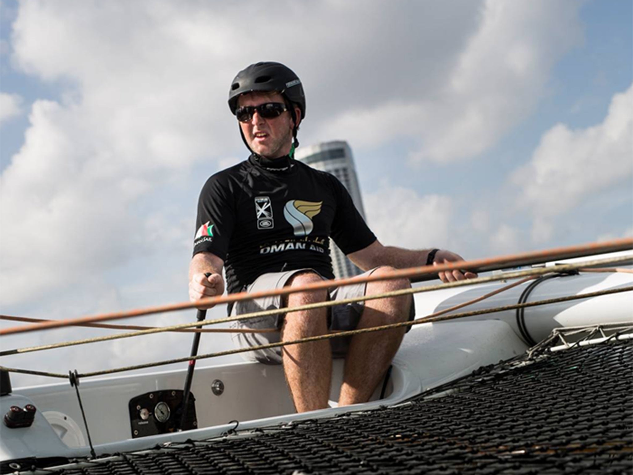 British Olympian Stevie Morrison has switched his attentions to the Extreme Sailing Series, taking over from Rob Greenhalgh at the helm of Oman Air, one of two Oman Sail challengers