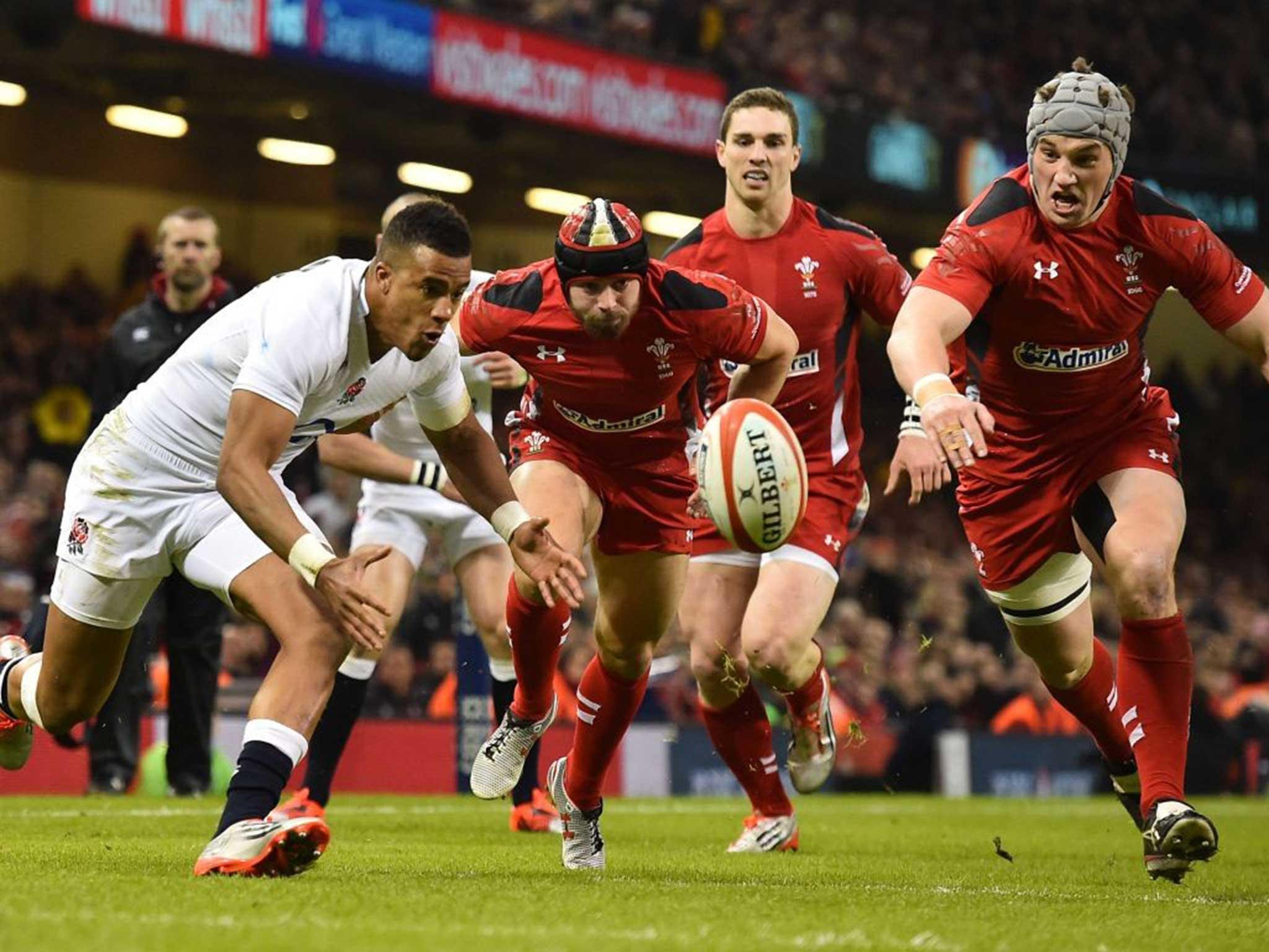 Watson scored England's first try against Wales