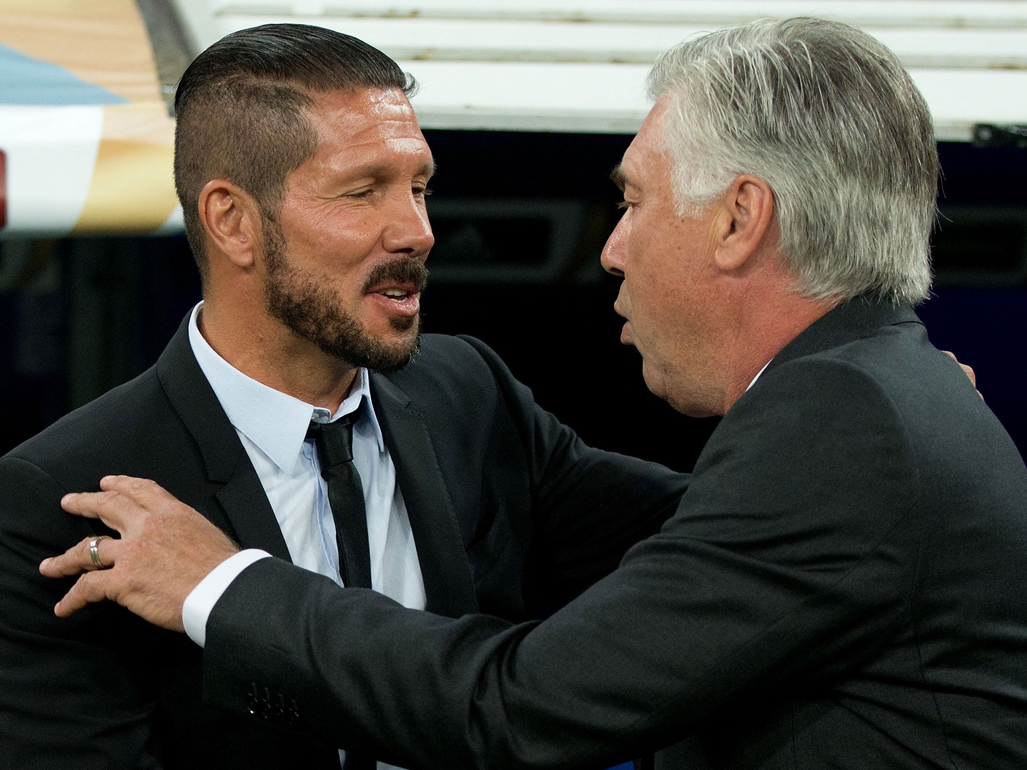 Diego Simeone and Carlo Ancelotti