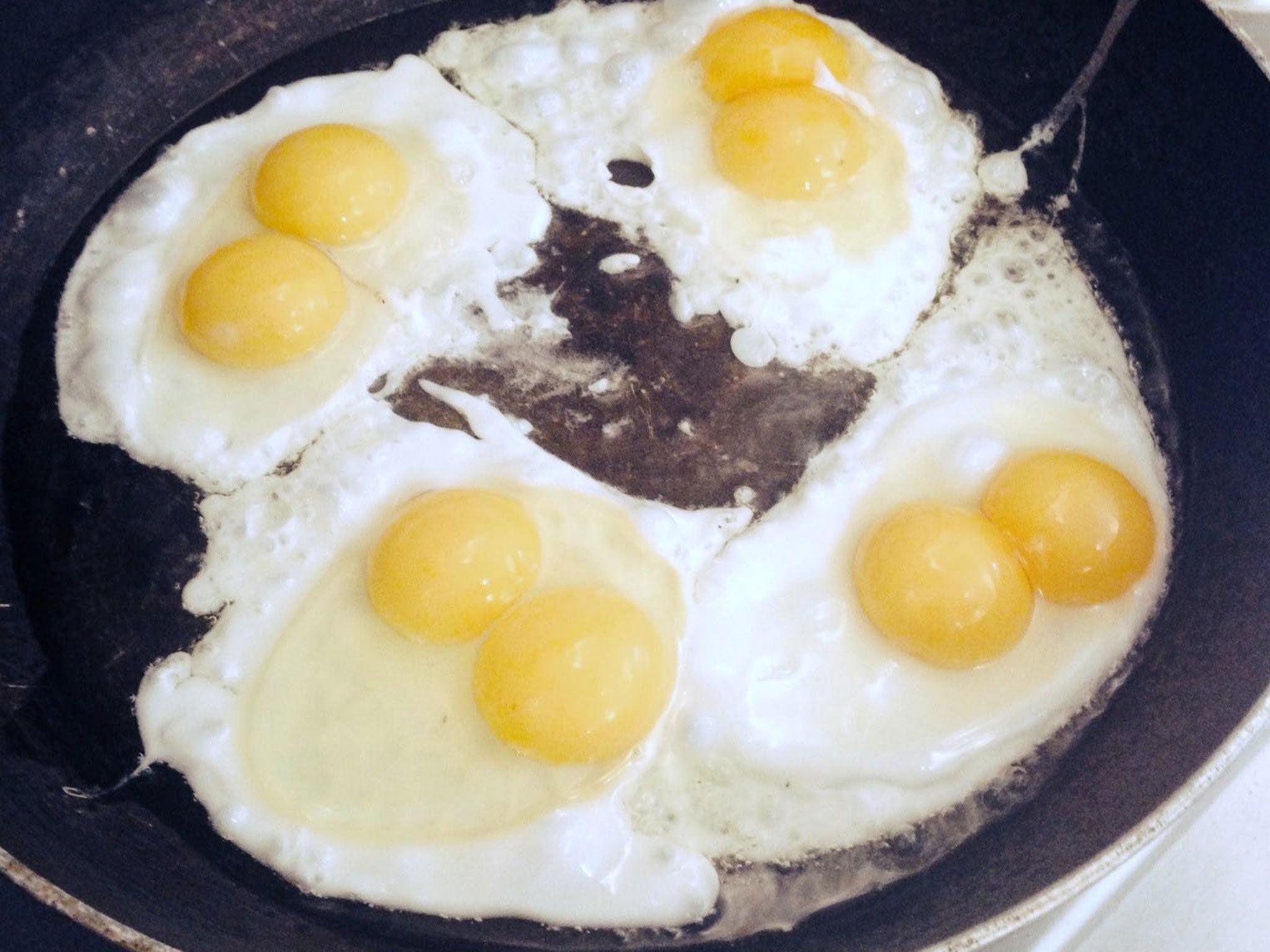 Around 0.1 per cent of eggs have double yolks in them