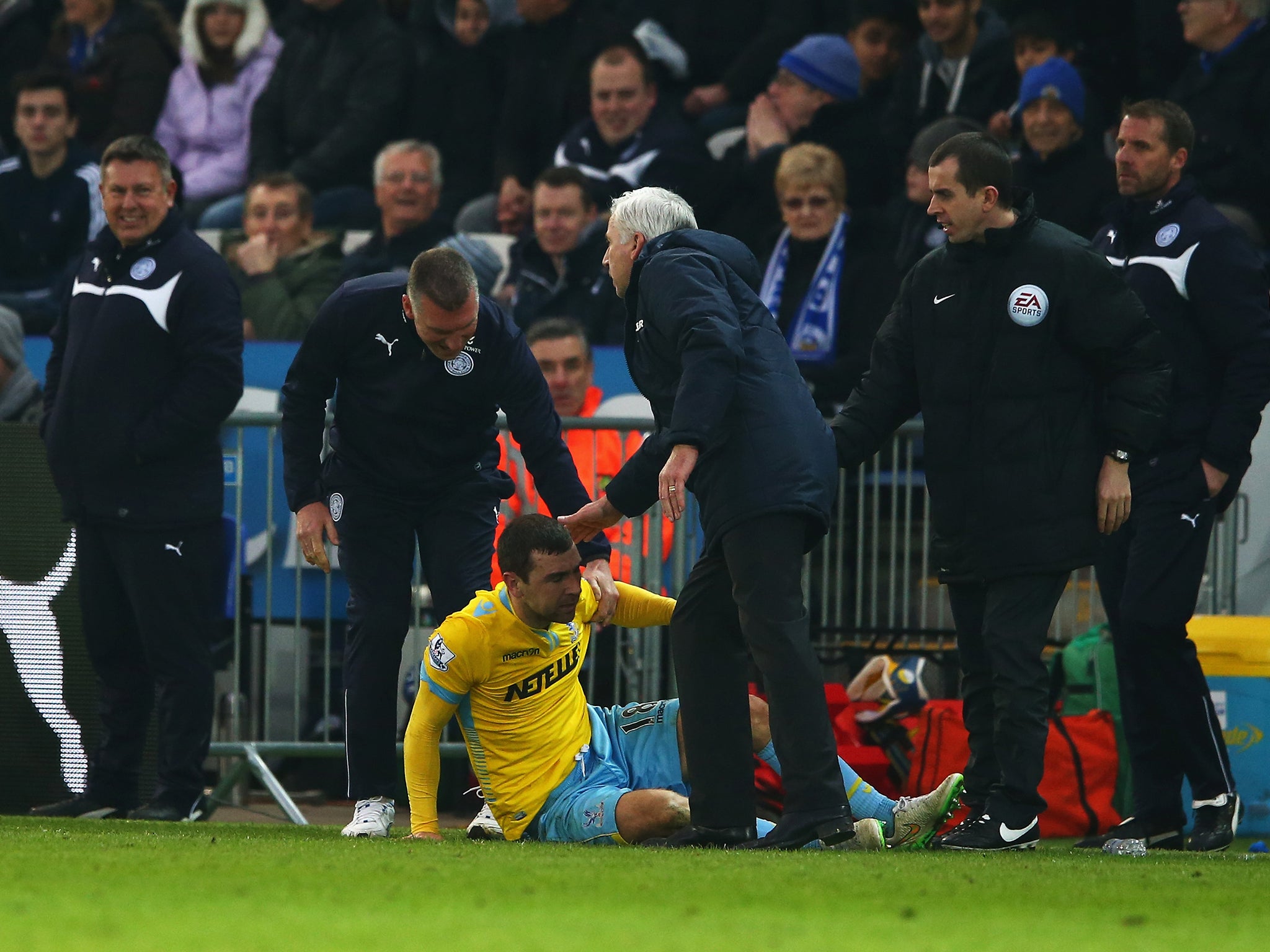 Nigel Pearson and James McArthur were involved in an altercation