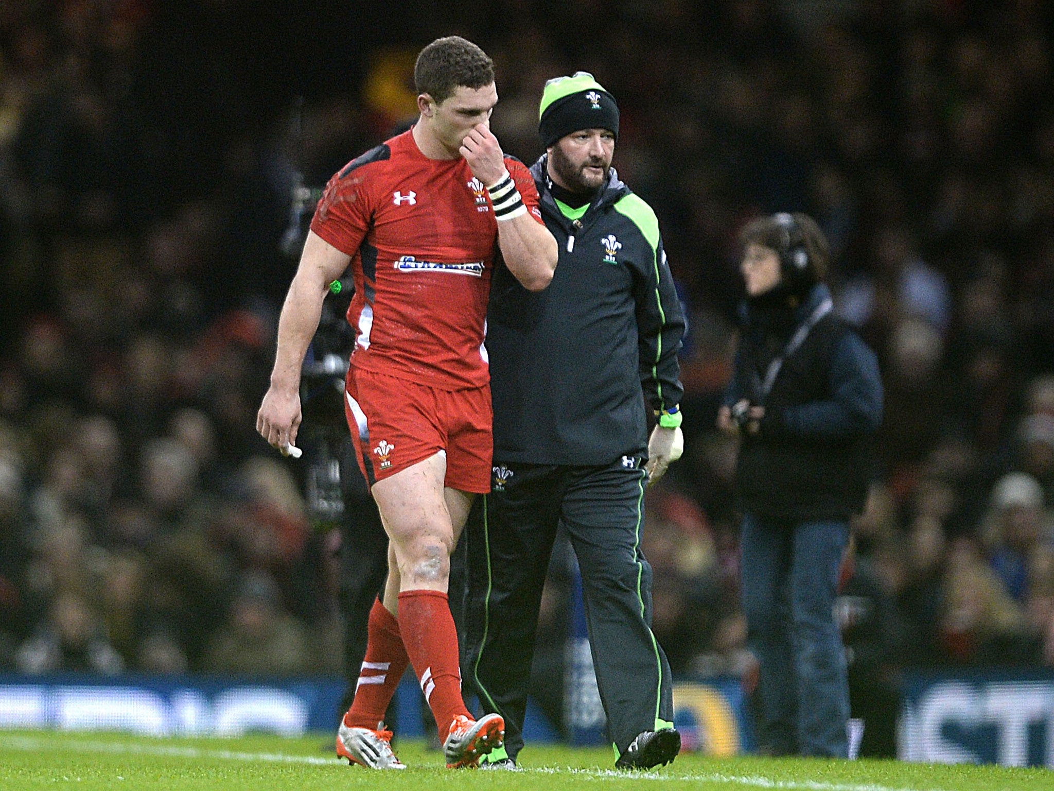 North suffered a head injury in the defeat to England