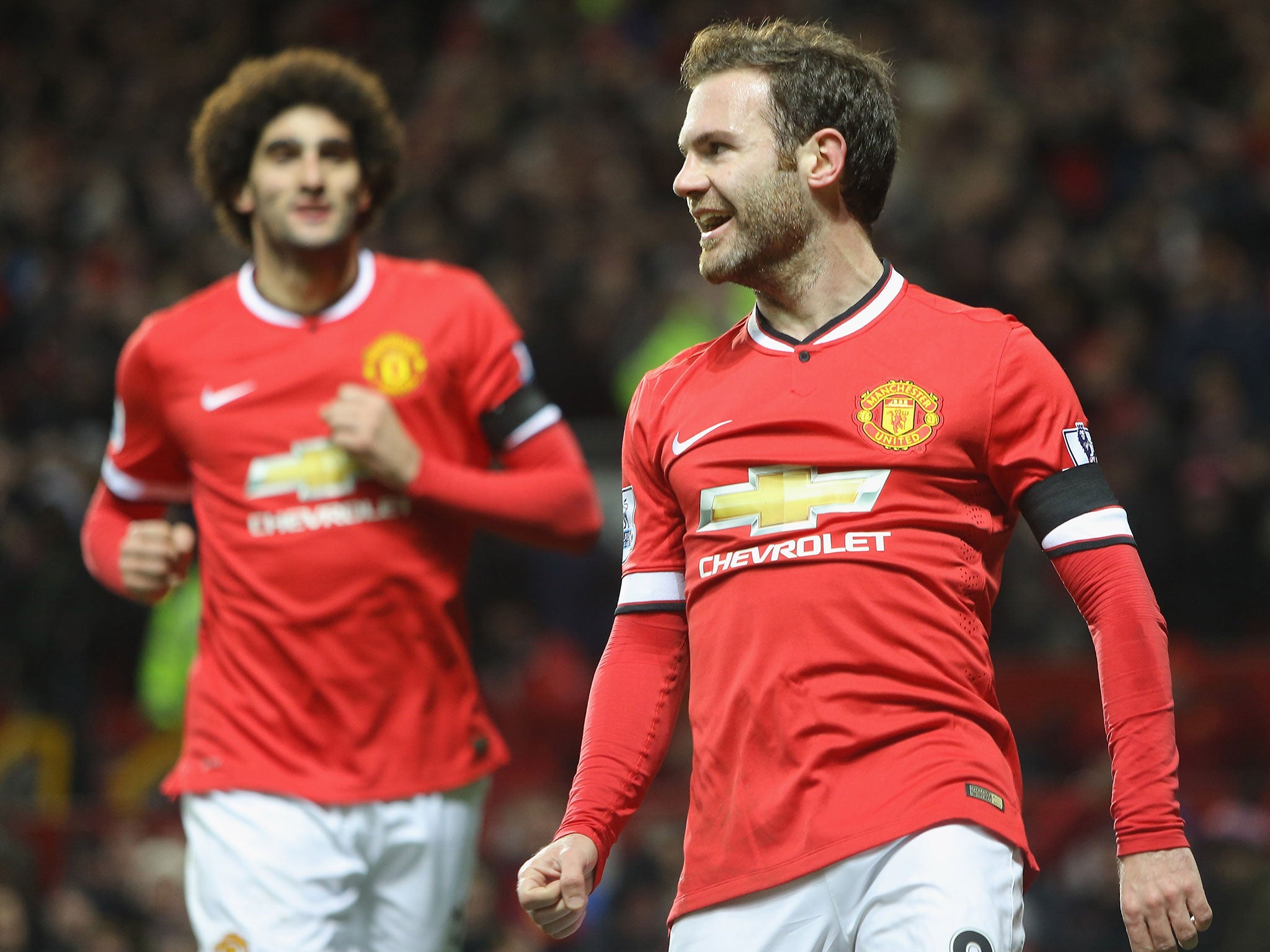 Manchester United midfielder Juan Mata